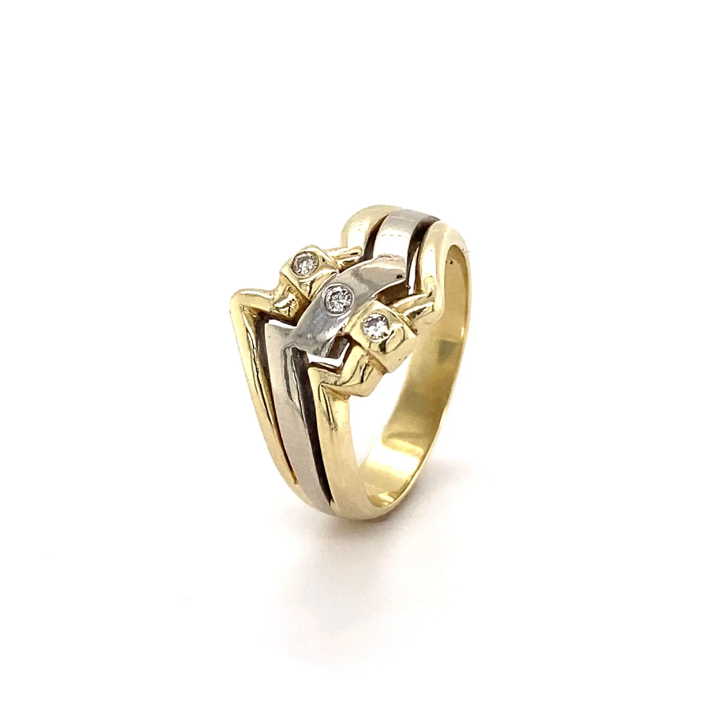 Ring Bicolor mit Brillanten Ring Bicolor mit Brillanten