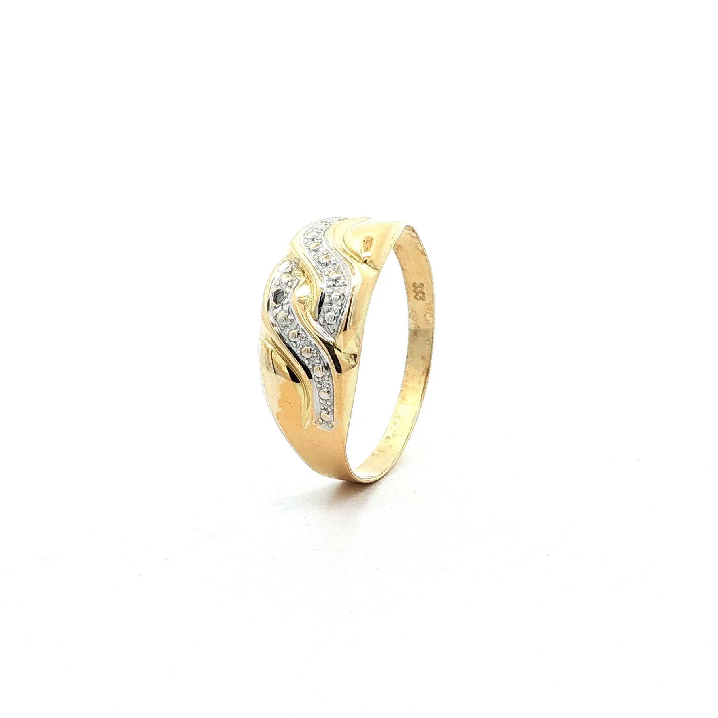 Ring Bicolor mit Diamant