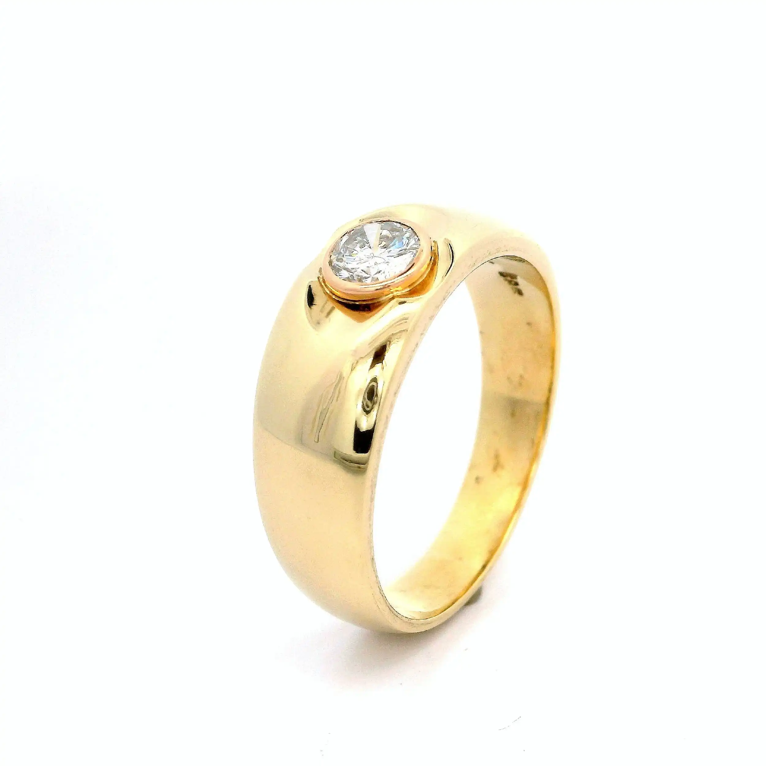 Solitärring Gelbgold mit Brillant