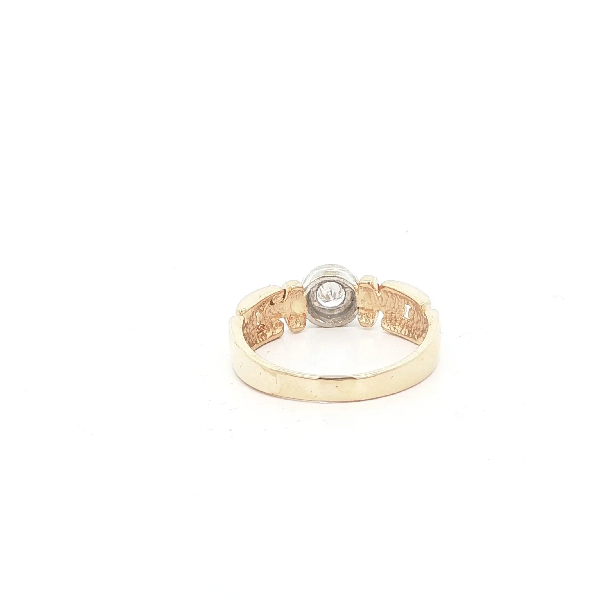 Ring Bicolor mit Brillant