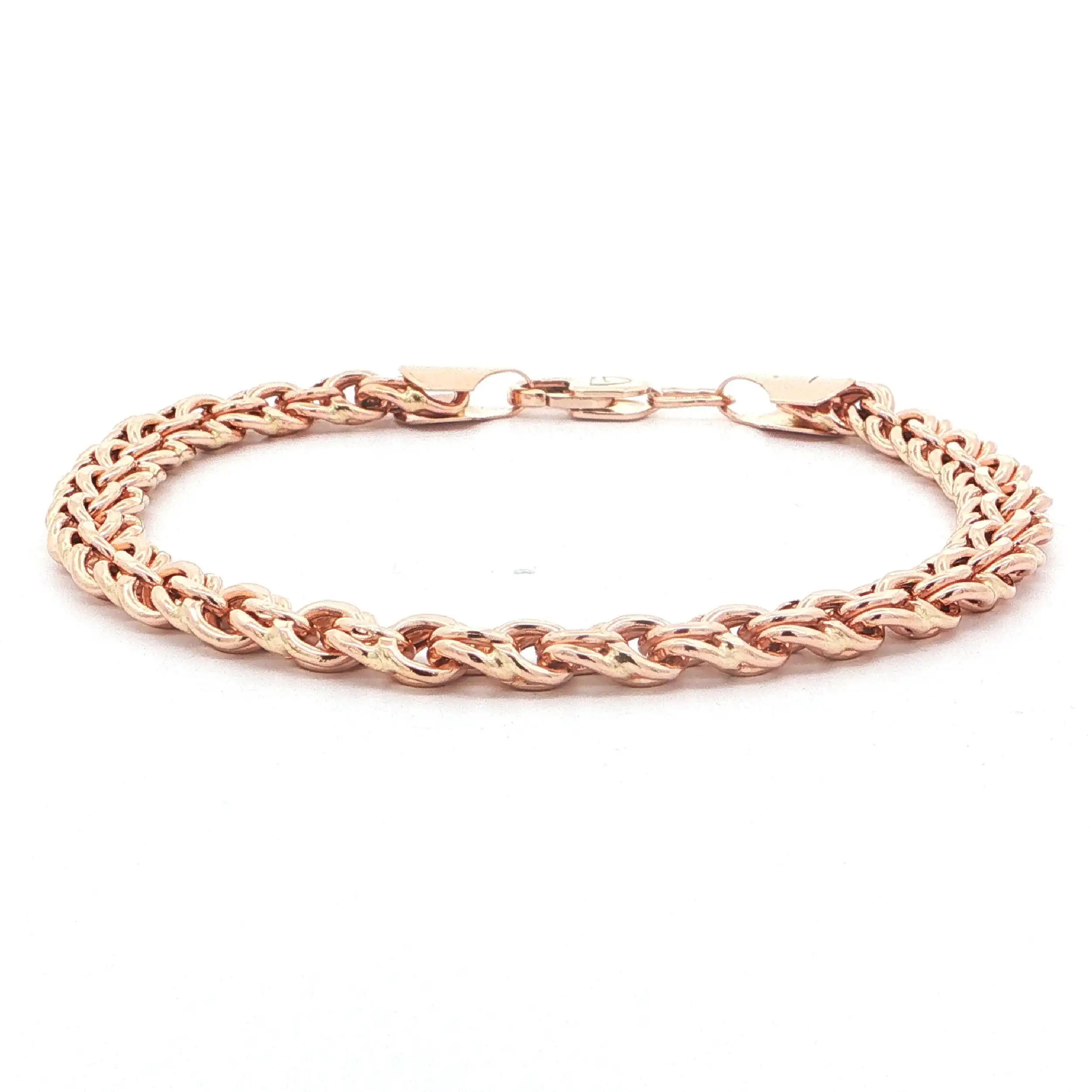 Panzerarmband Roségold hohl