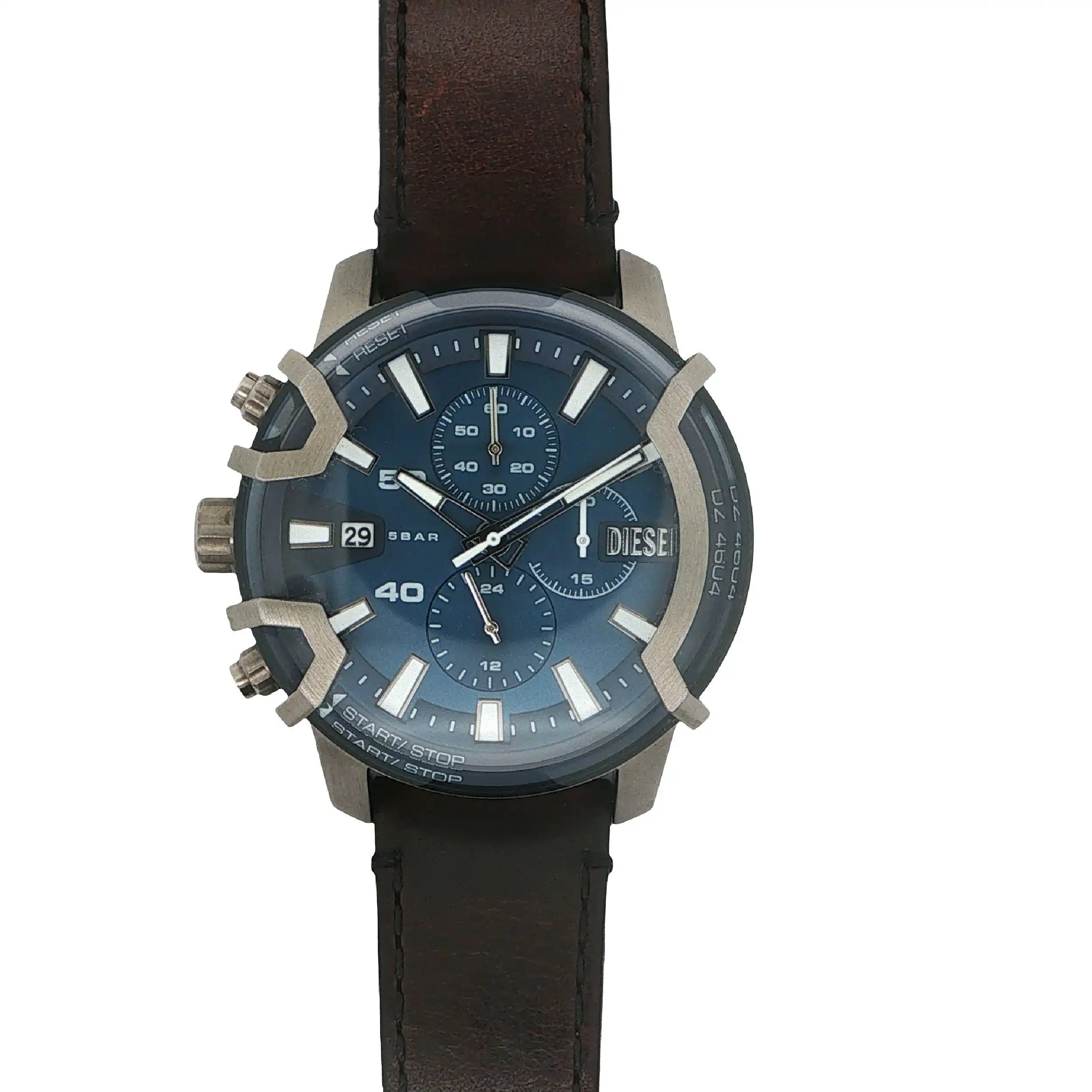 Herrenuhr Diesel DZ-4604 Griffed Chronograph mit Lederband Herrenuhr Diesel DZ-4604 Griffed Chronograph mit Lederband
