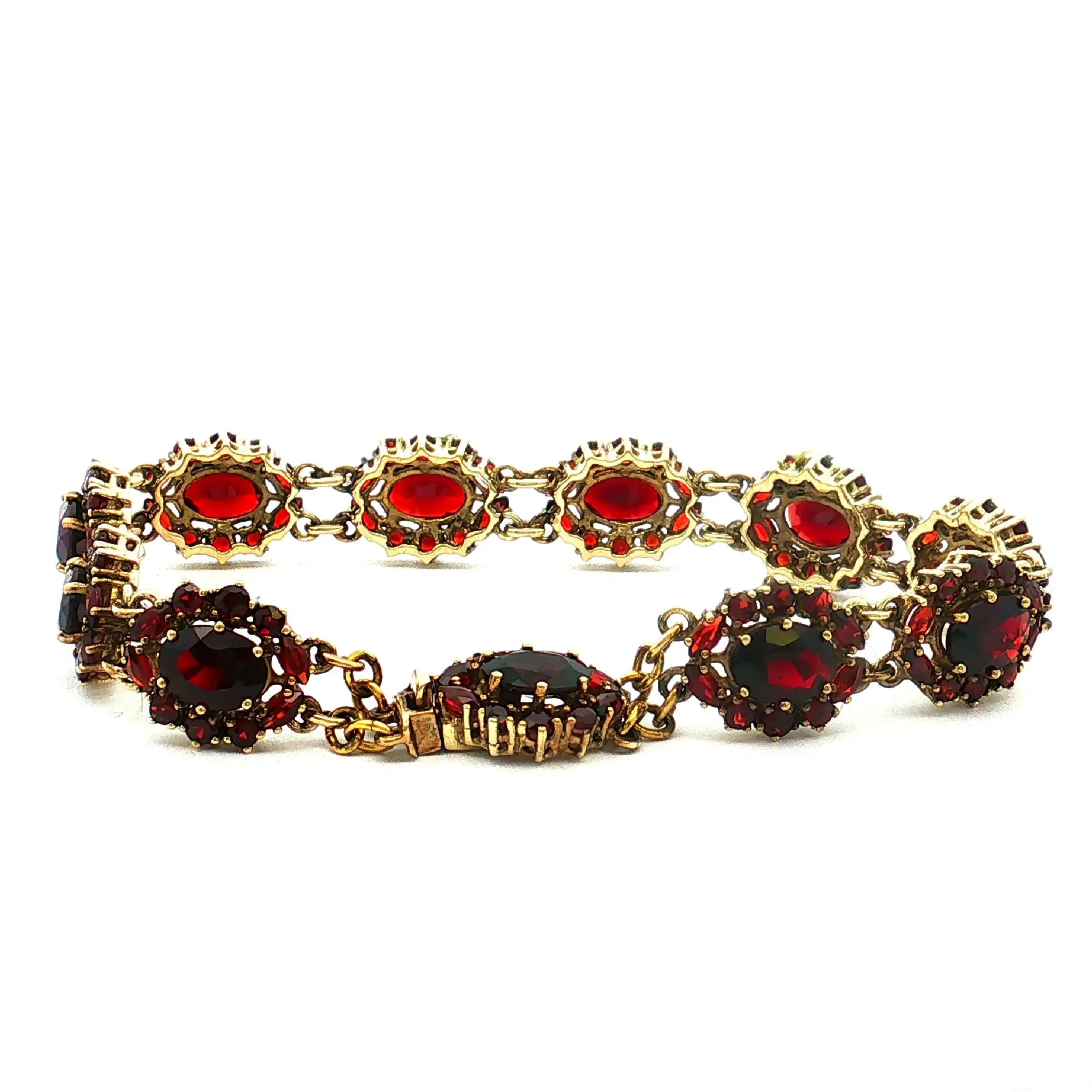 Armband Gelbgold mit Granat