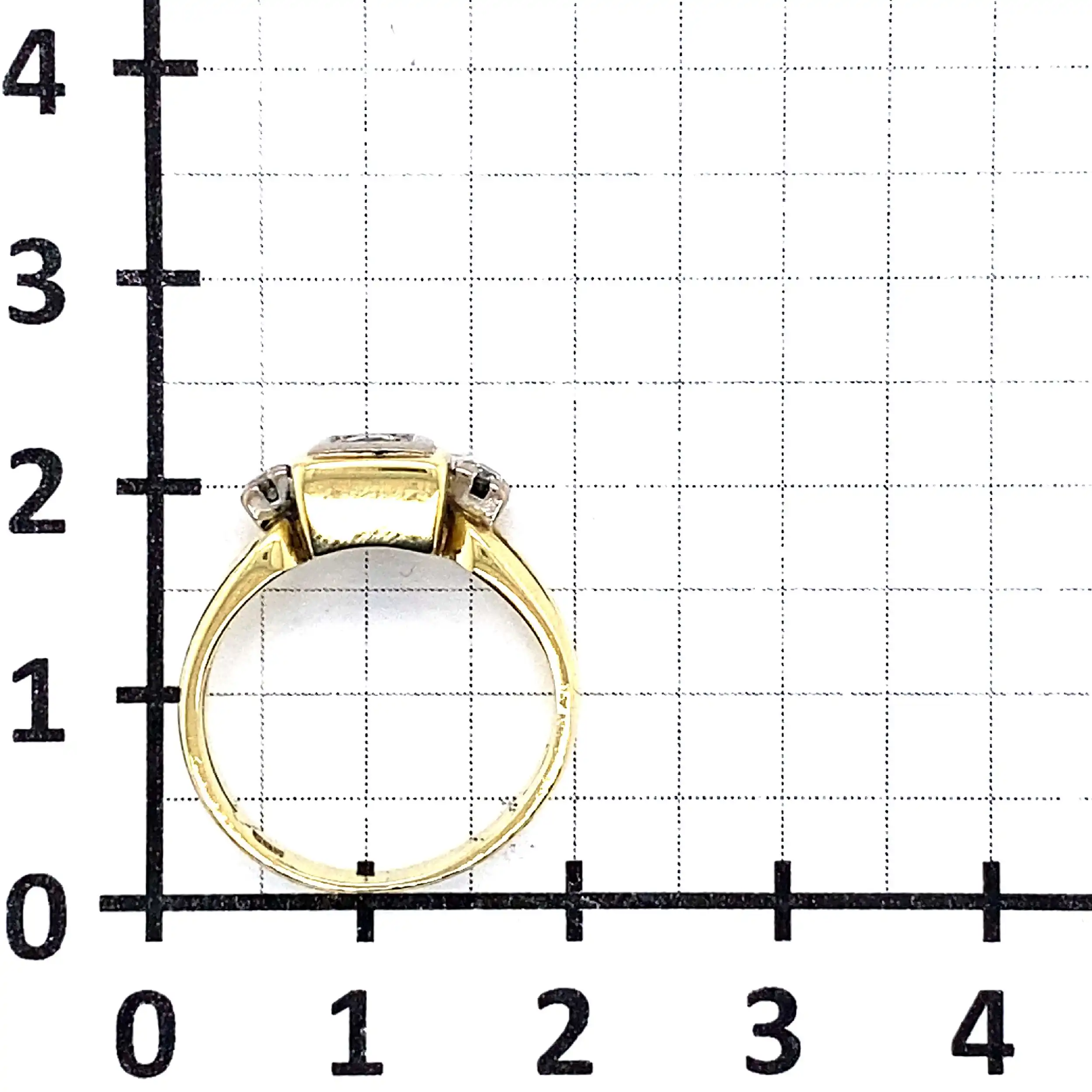 Ring Gelbgold mit 3 Brillanten Ring Gelbgold mit 3 Brillanten