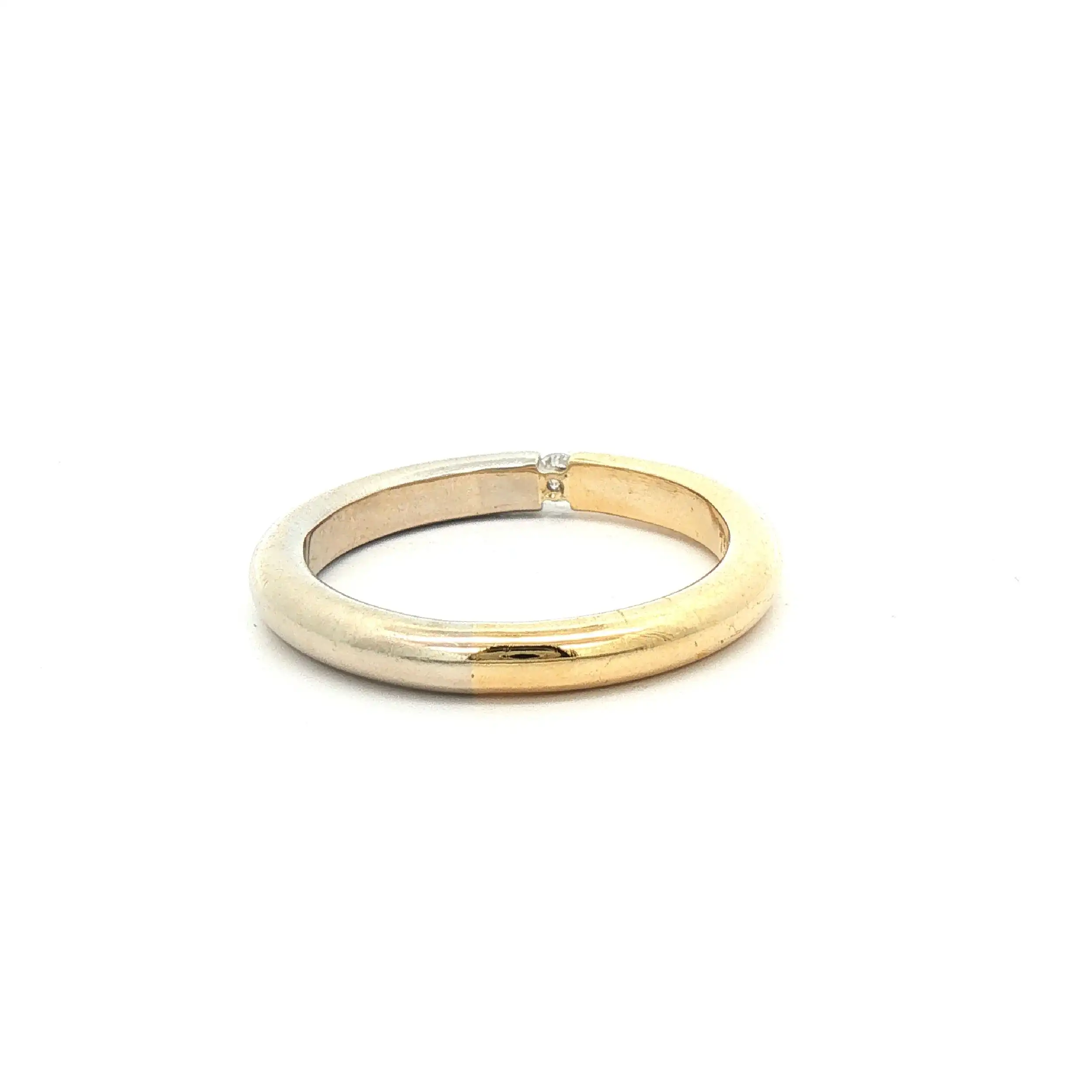 Trauring Bicolor mit Diamant Trauring Bicolor mit Diamant