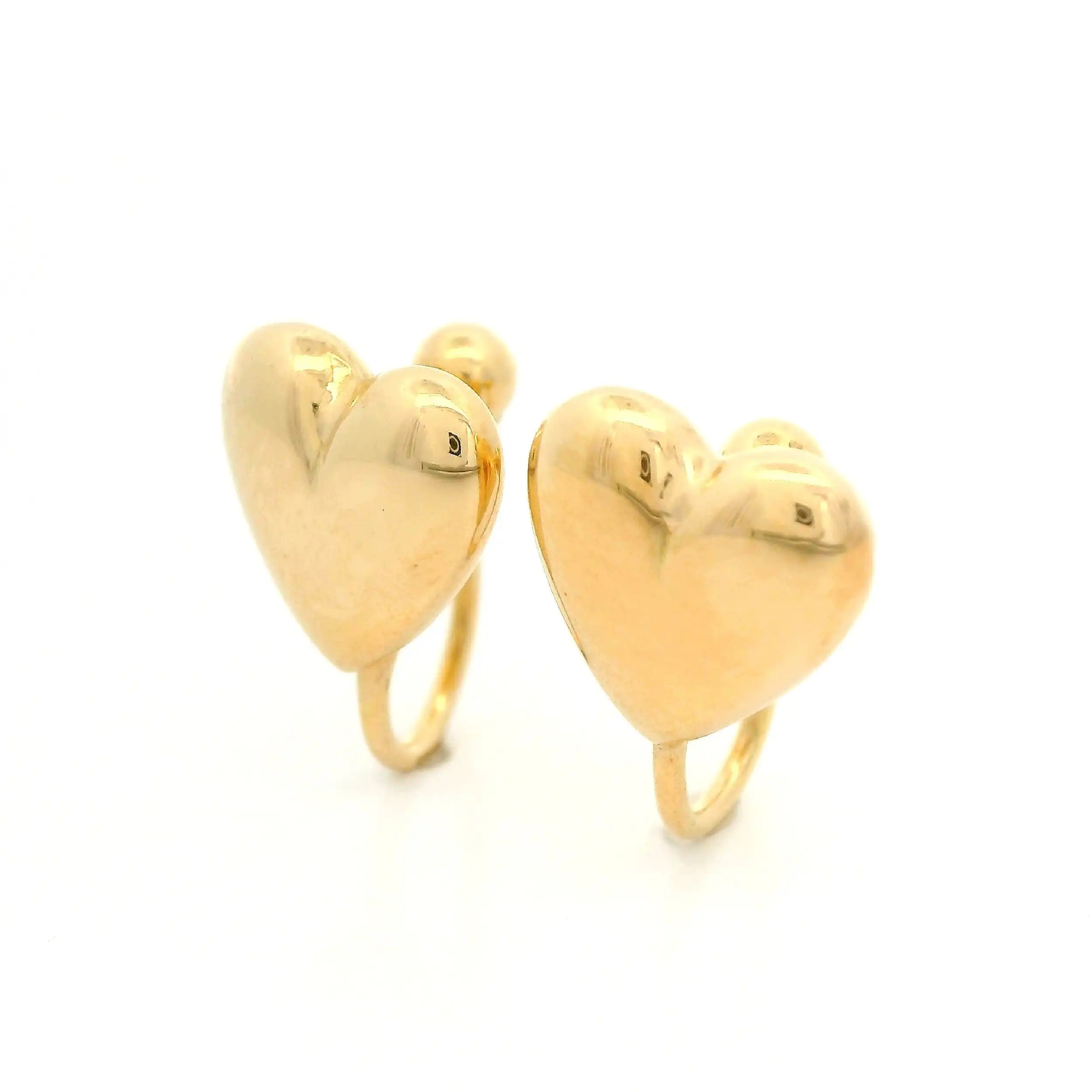 Ohrclips Gelbgold "Herz" Ohrclips Gelbgold "Herz"