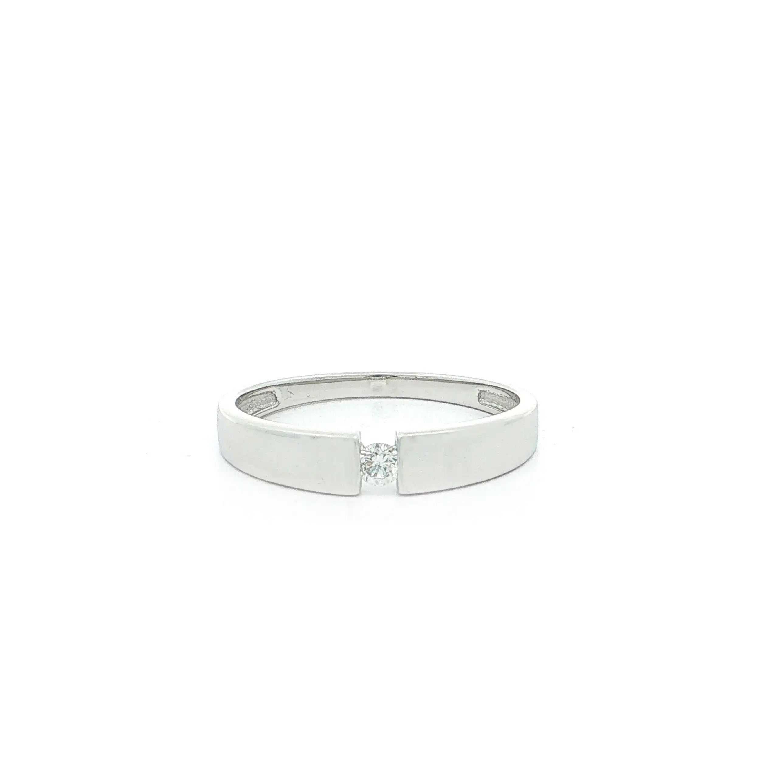 Solitärring Weißgold mit Brillant Solitärring Weißgold mit Brillant