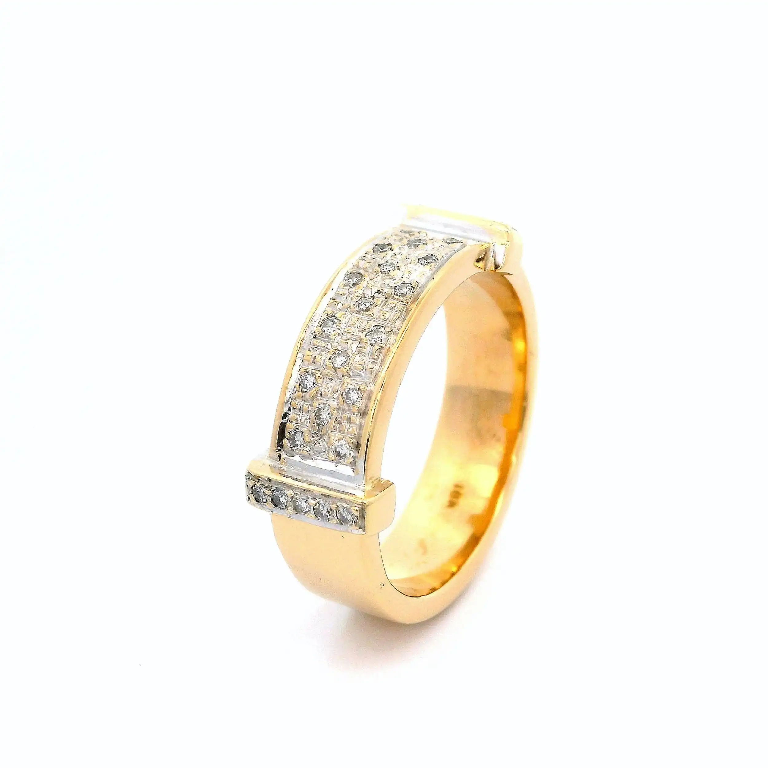 Ring Bicolor mit Brillanten 