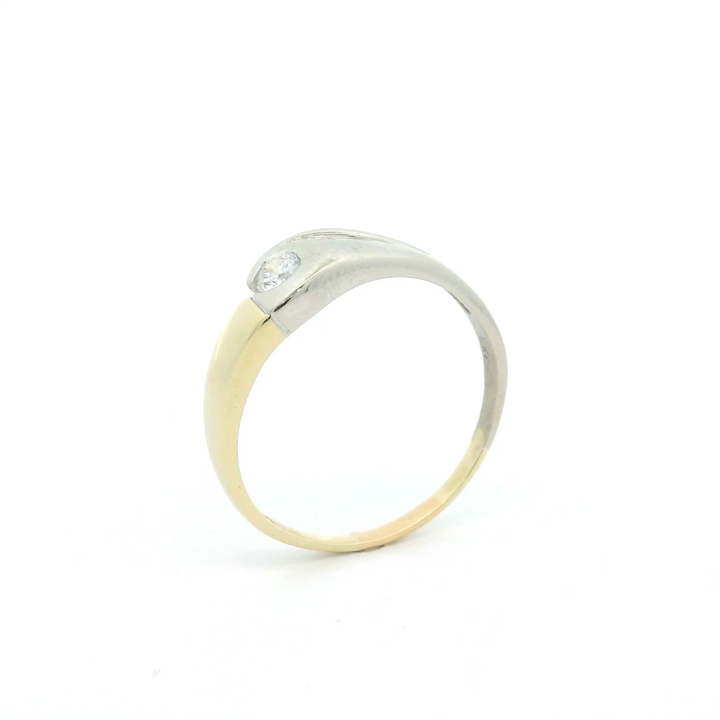 Ring Bicolor mit Zirkonia