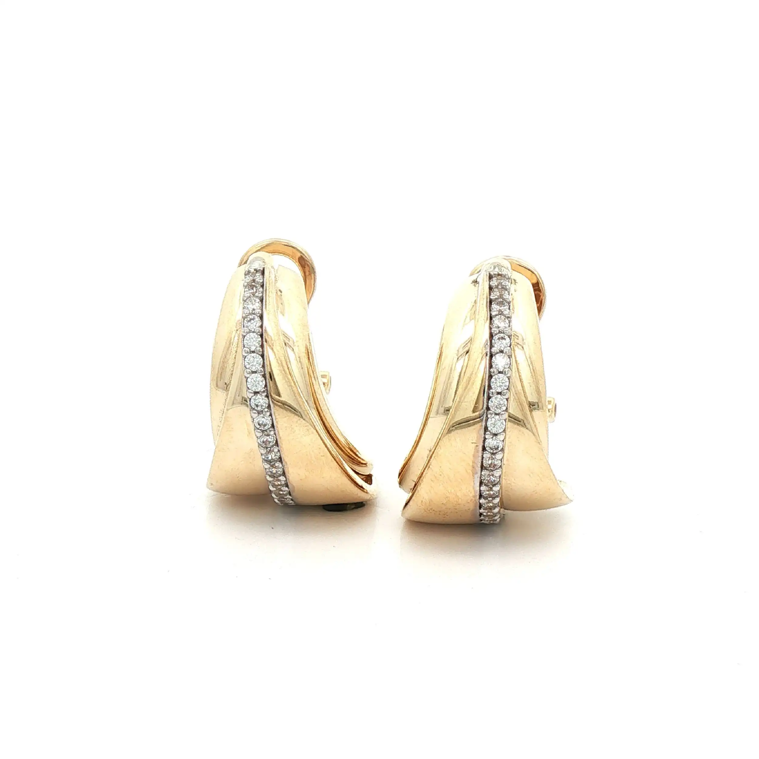 Ohrringe Gelbgold mit Zirkonia Ohrringe Gelbgold mit Zirkonia