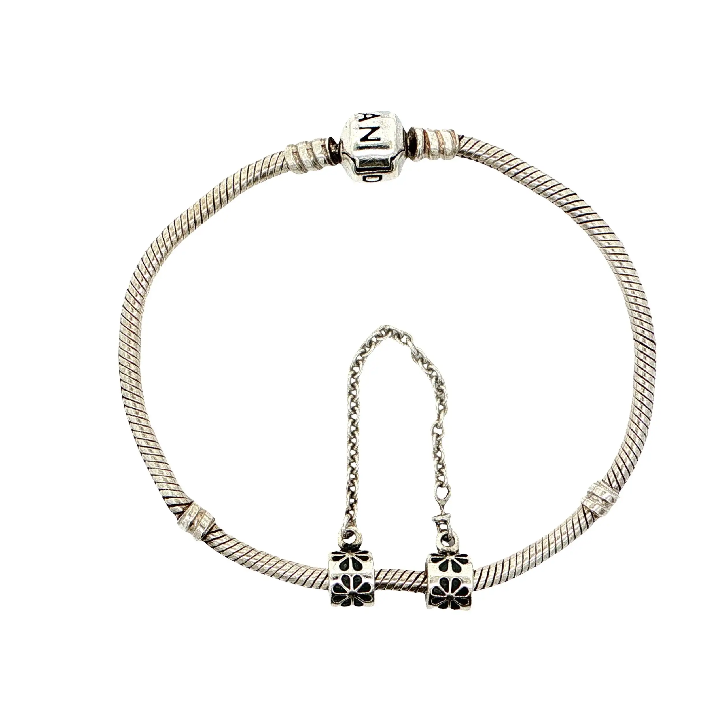 Pandora Armband Silber mit Sicherheitskette