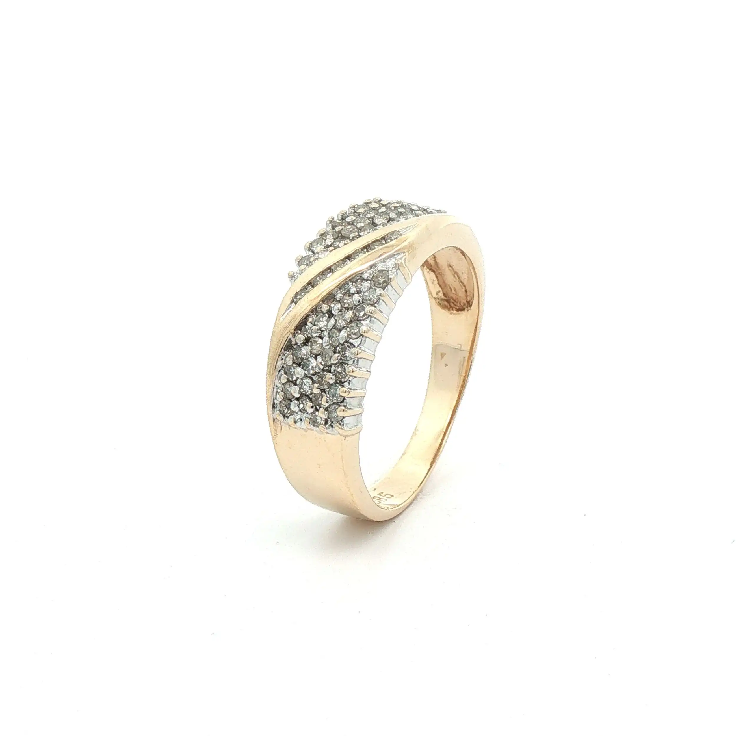 Ring Gelbgold mit Diamanten