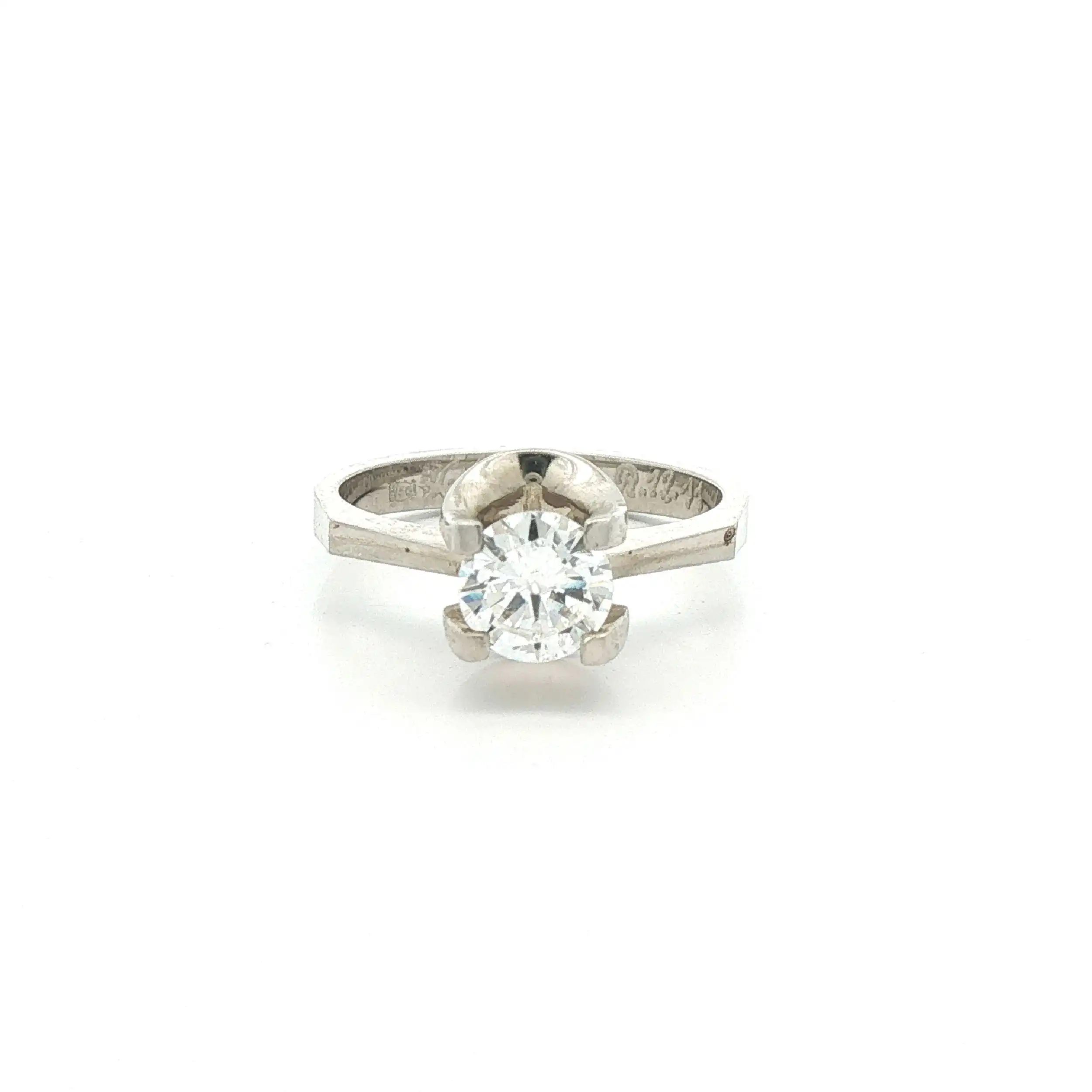 Solitärring Weißgold mit Brillant Solitärring Weißgold mit Brillant