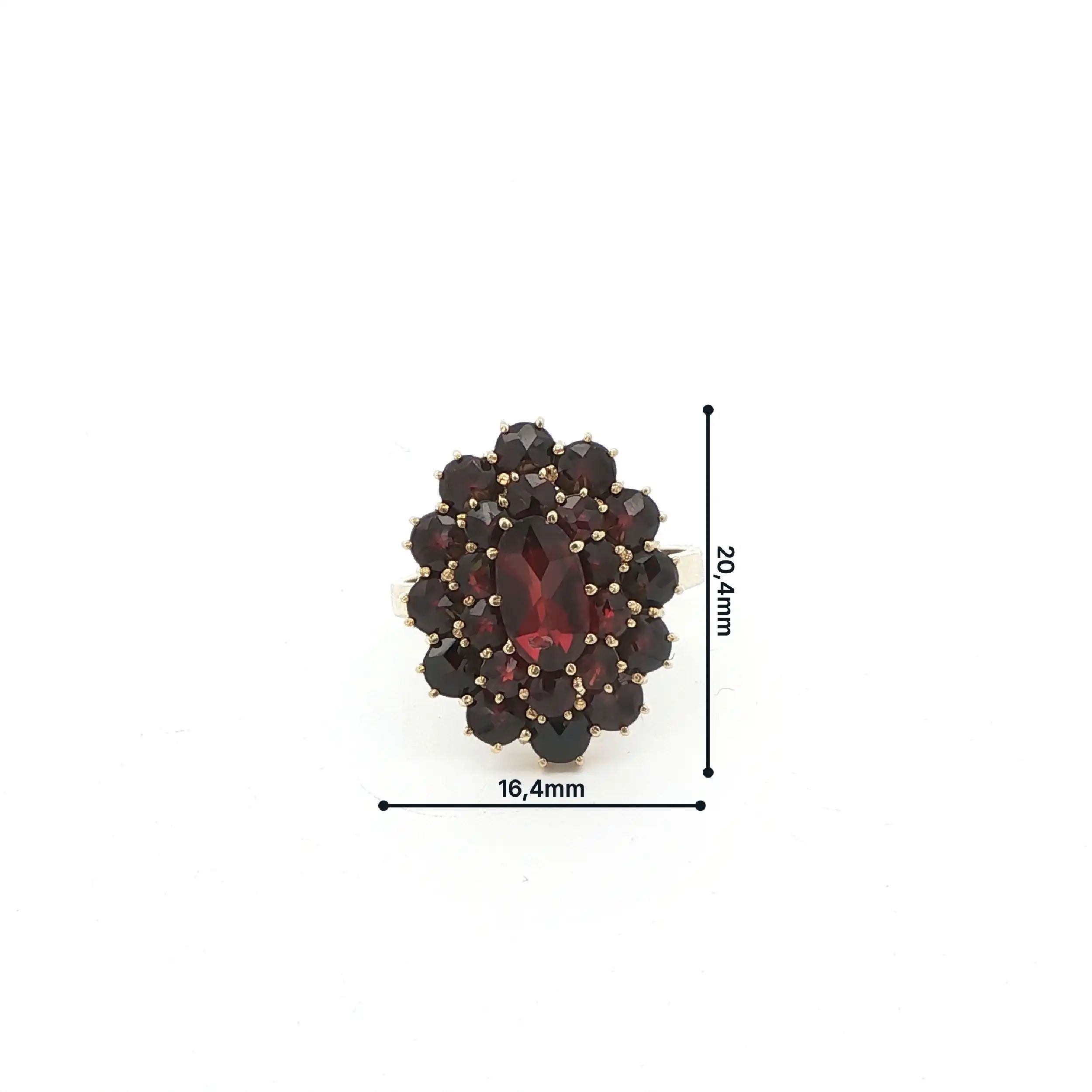 Ring Gelbgold mit Granat