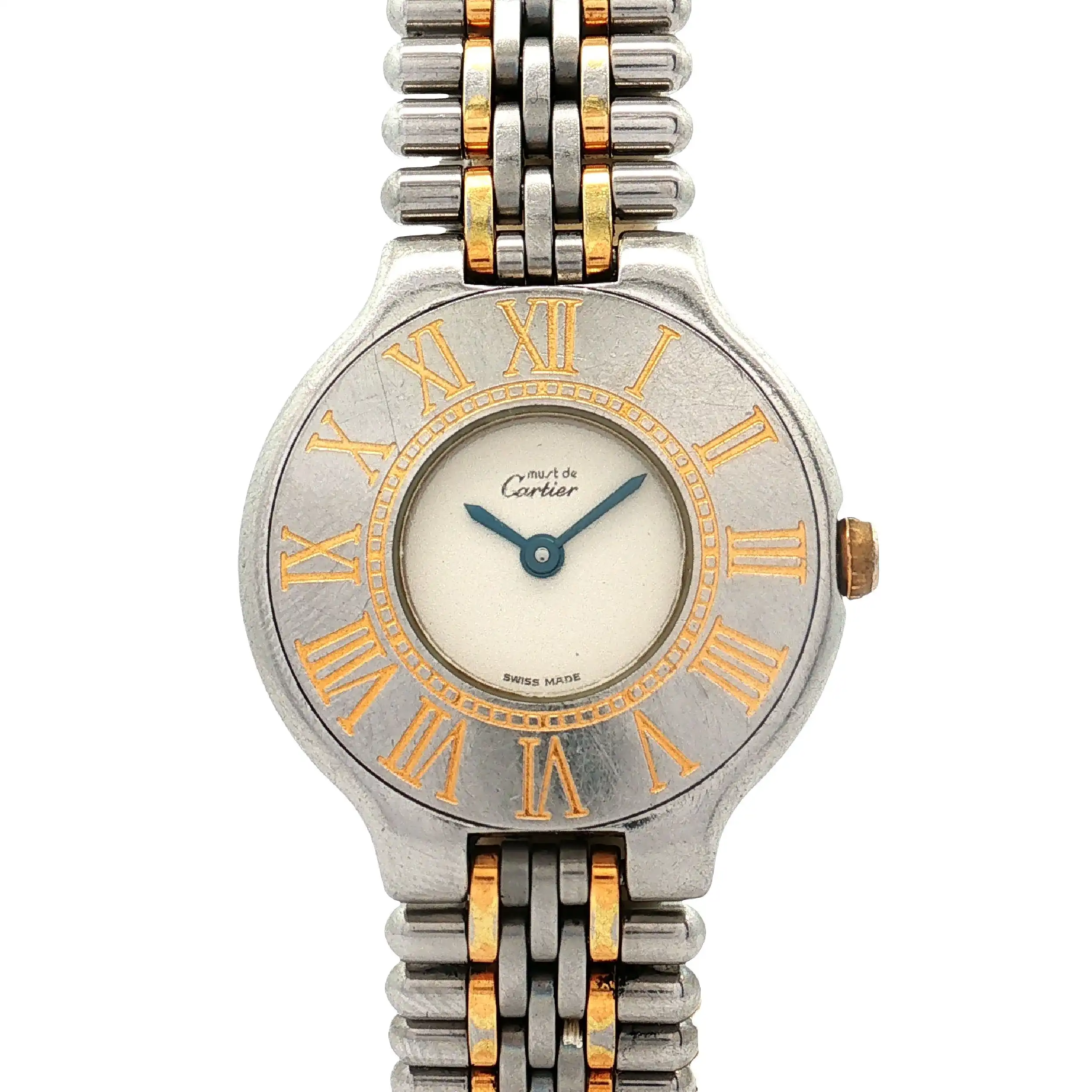 Damenuhr Cartier Must de Cartier 21 Quarz, Stein auf Krone fehlt