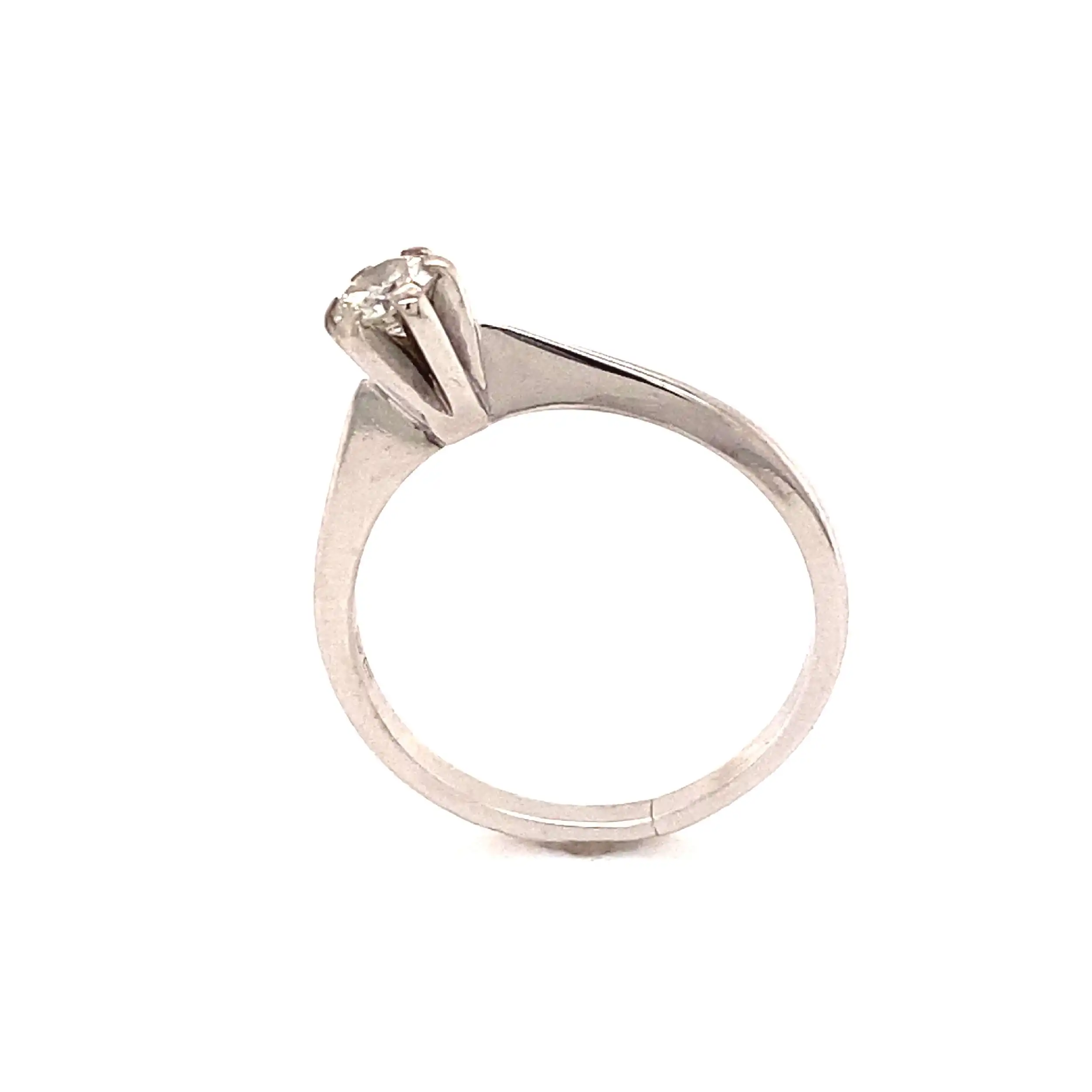 Ring Weißgold mit Solitär Brillant Ring Weißgold mit Solitär Brillant