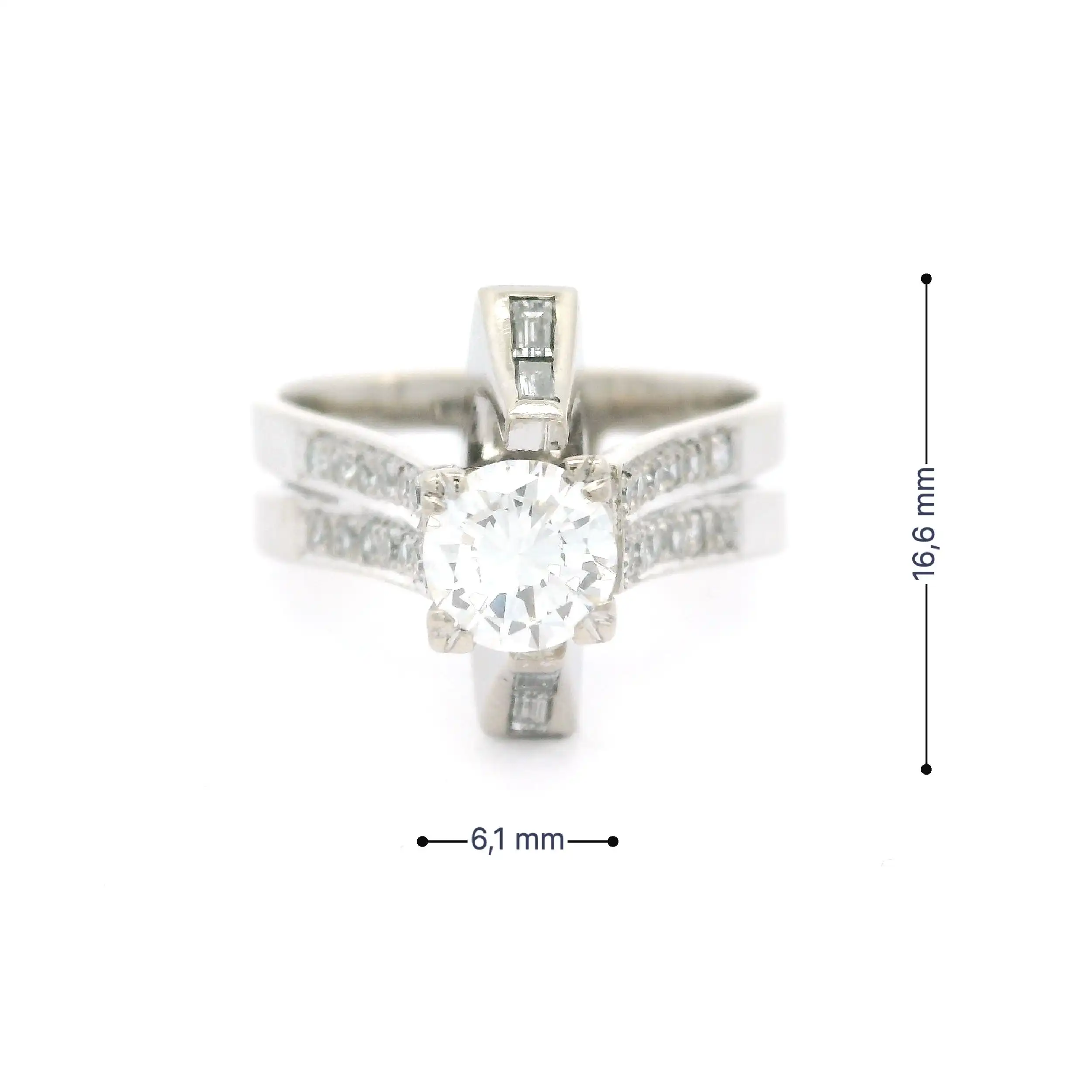 Ring Weißgold mit Diamanten Ring Weißgold mit Diamanten