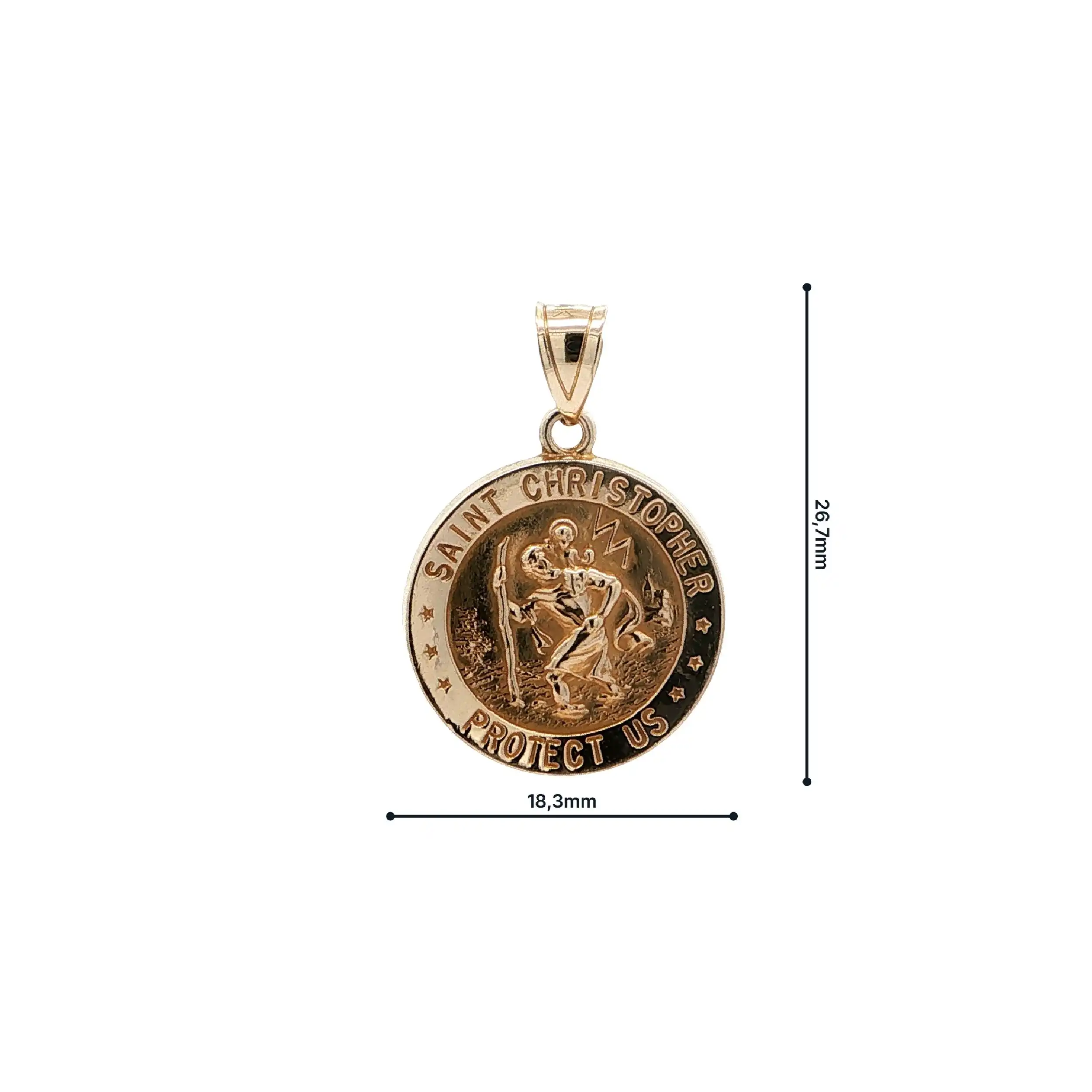 Anhänger Gelbgold hl. Christopherus Anhänger Gelbgold hl. Christopherus