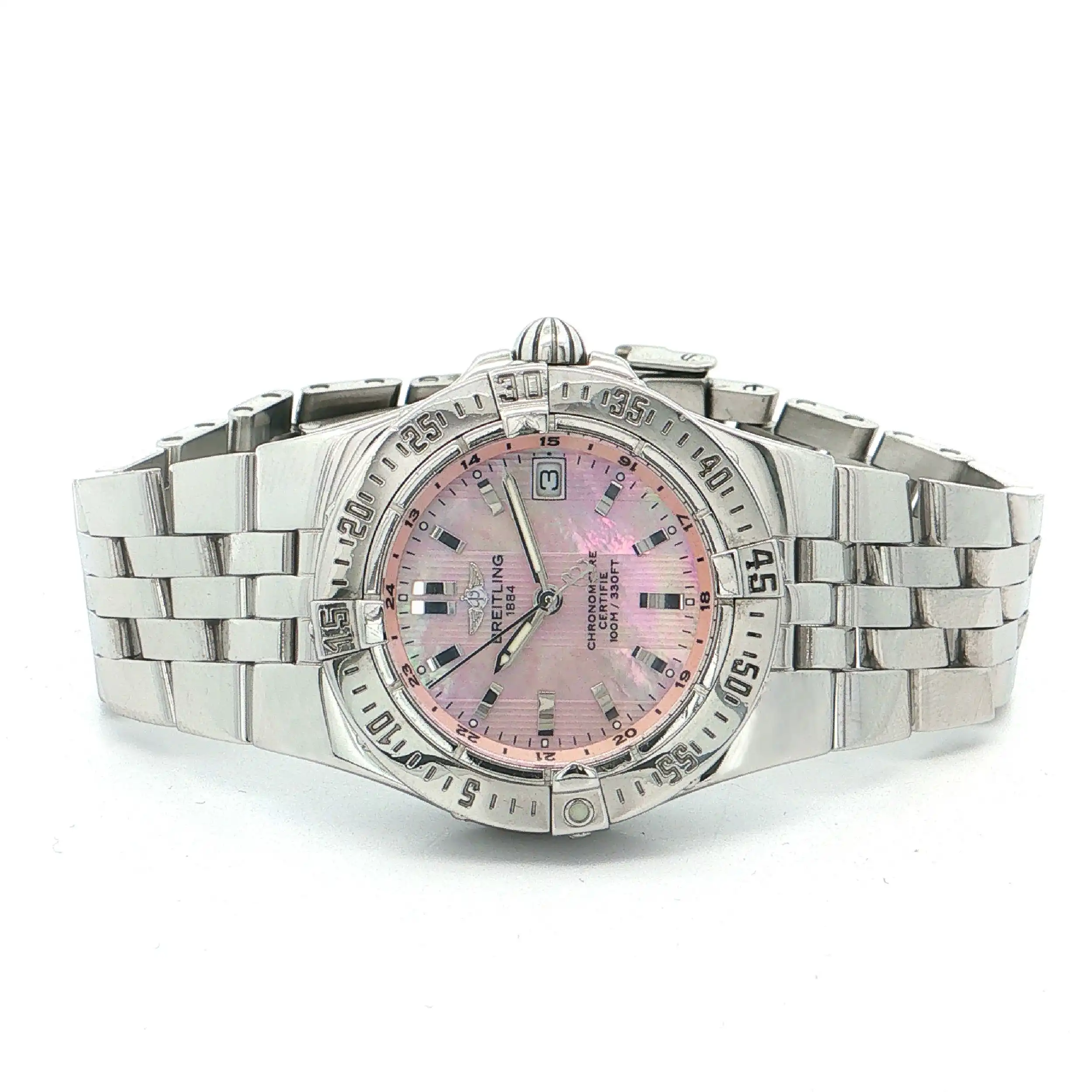Damenuhr Breitling Starliner Perlmut 30mm Ref.A71340 mit Papieren Damenuhr Breitling Starliner Perlmut 30mm Ref.A71340 mit Papieren