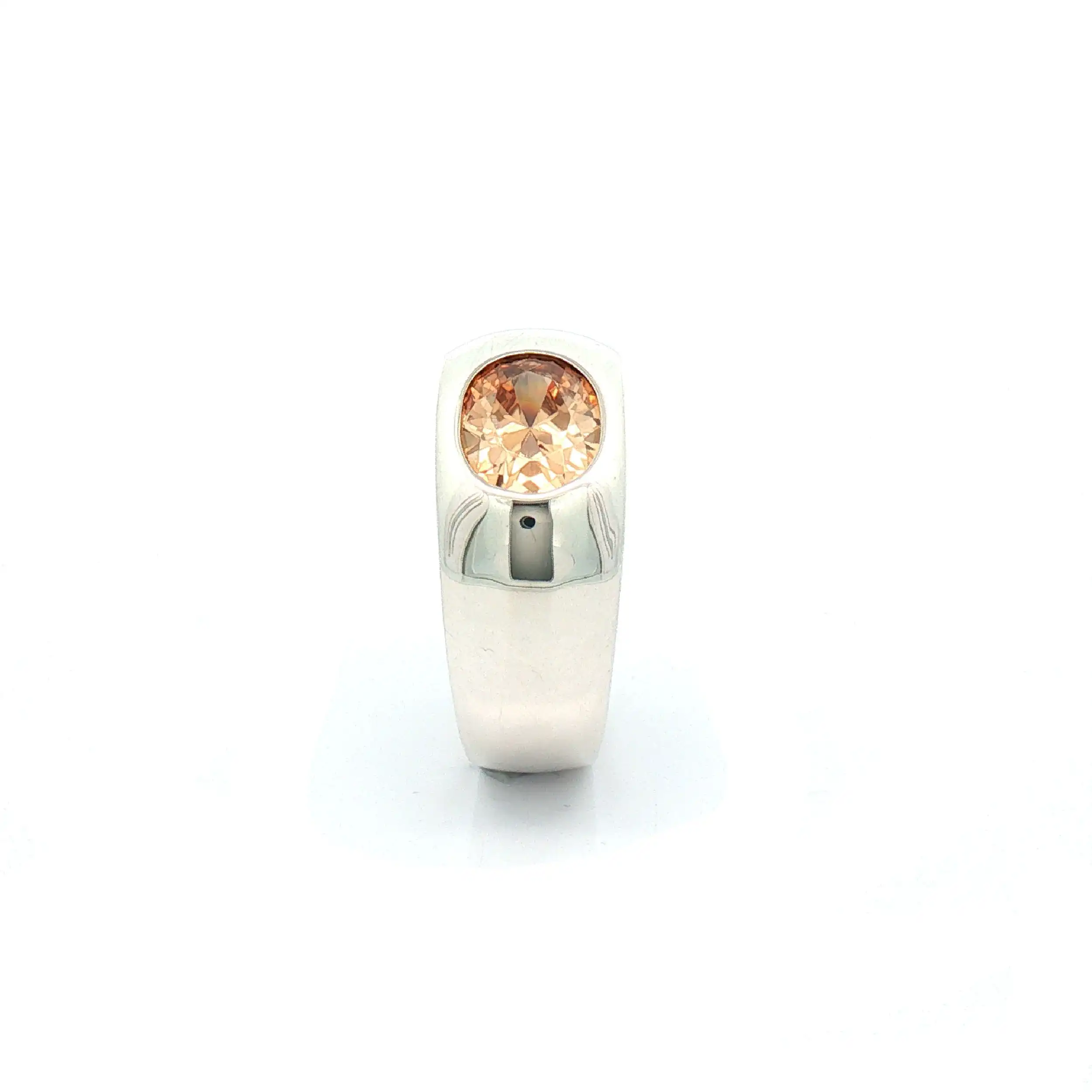 Ring Silber mit braunem Farbstein