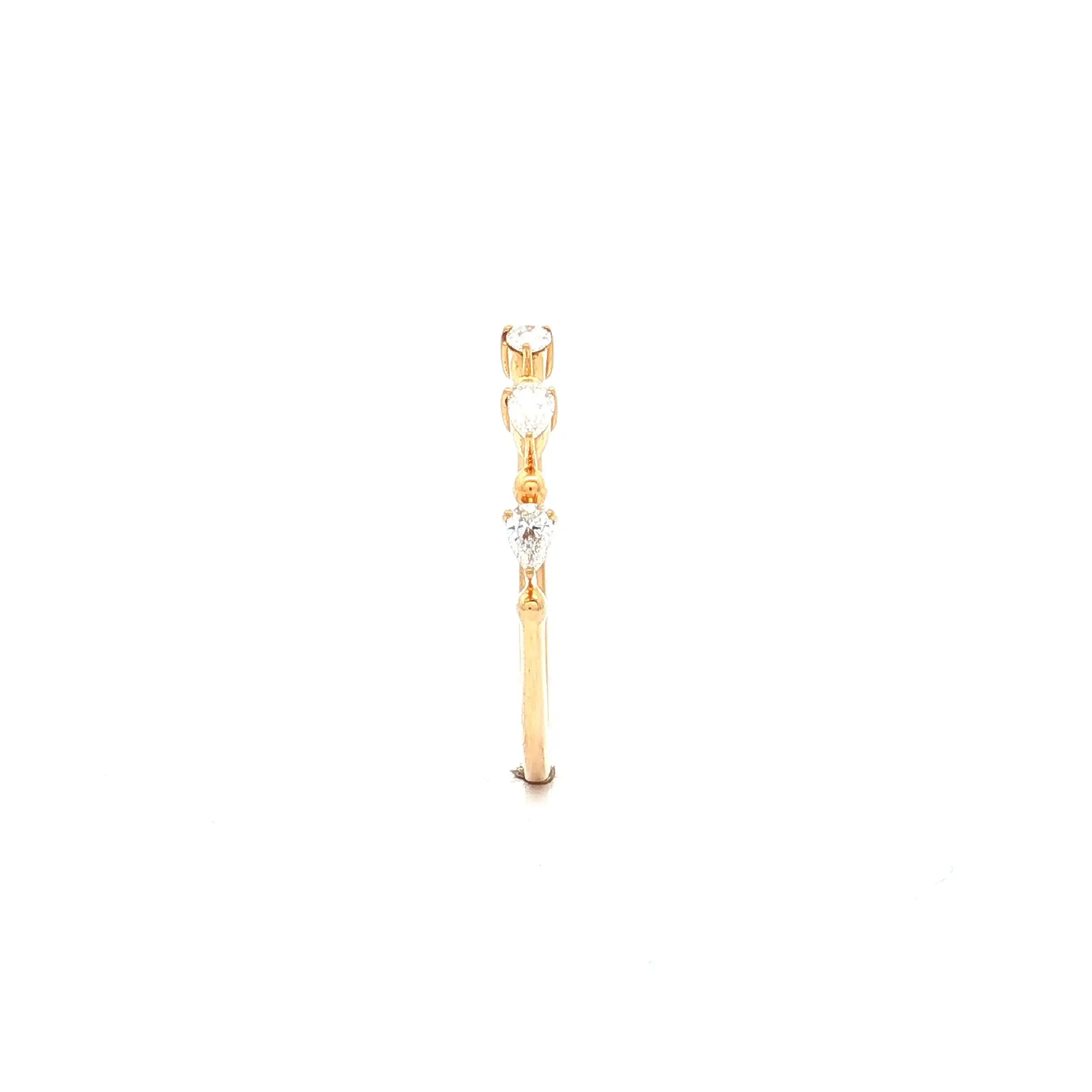 Ring Gelbgold mit Tropfendiamanten Ring Gelbgold mit Tropfendiamanten