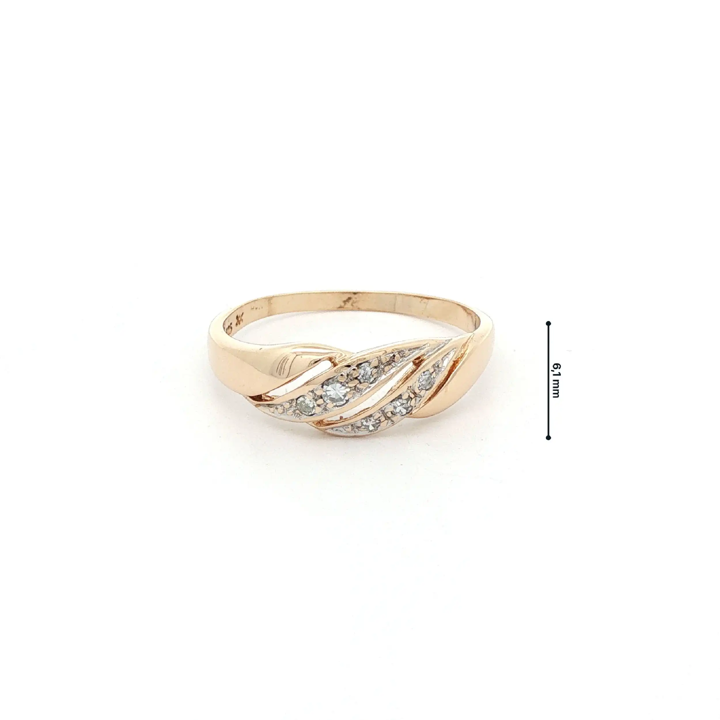 Ring Gelbgold mit Diamanten