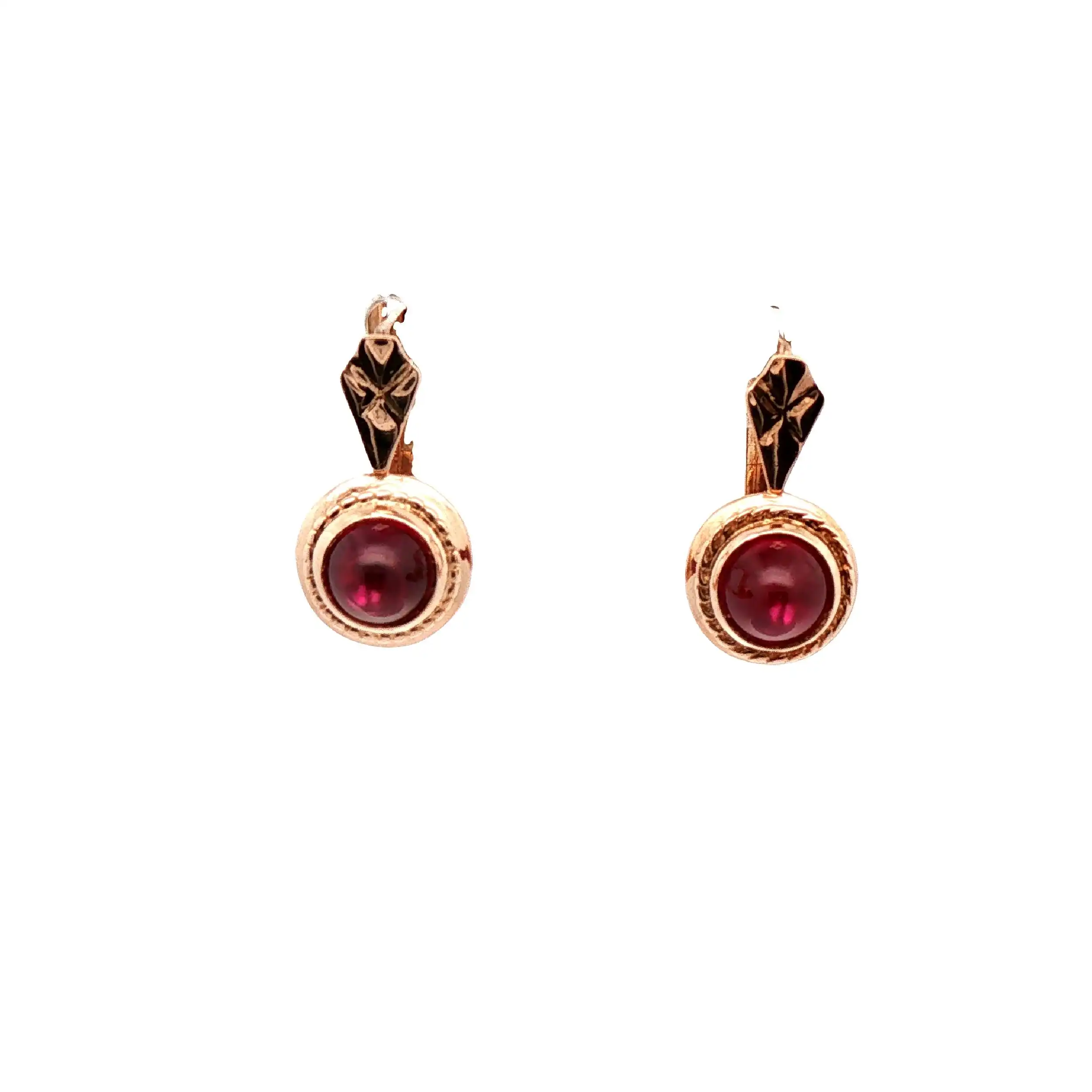 Ohrringe Rosegold mit Rubin Ohrringe Rosegold mit Rubin