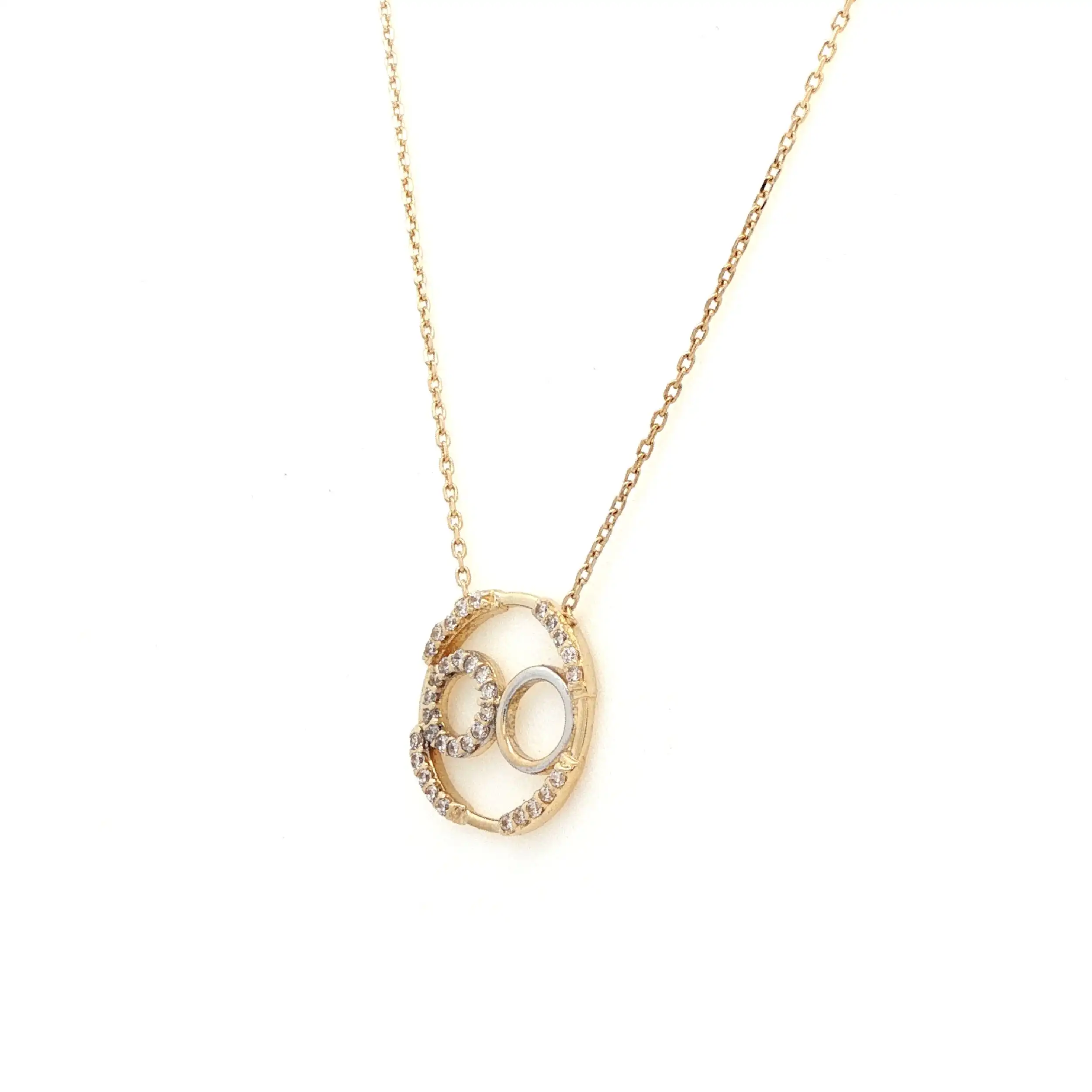 Collier Gelbgold mit Zirkonia Collier Gelbgold mit Zirkonia