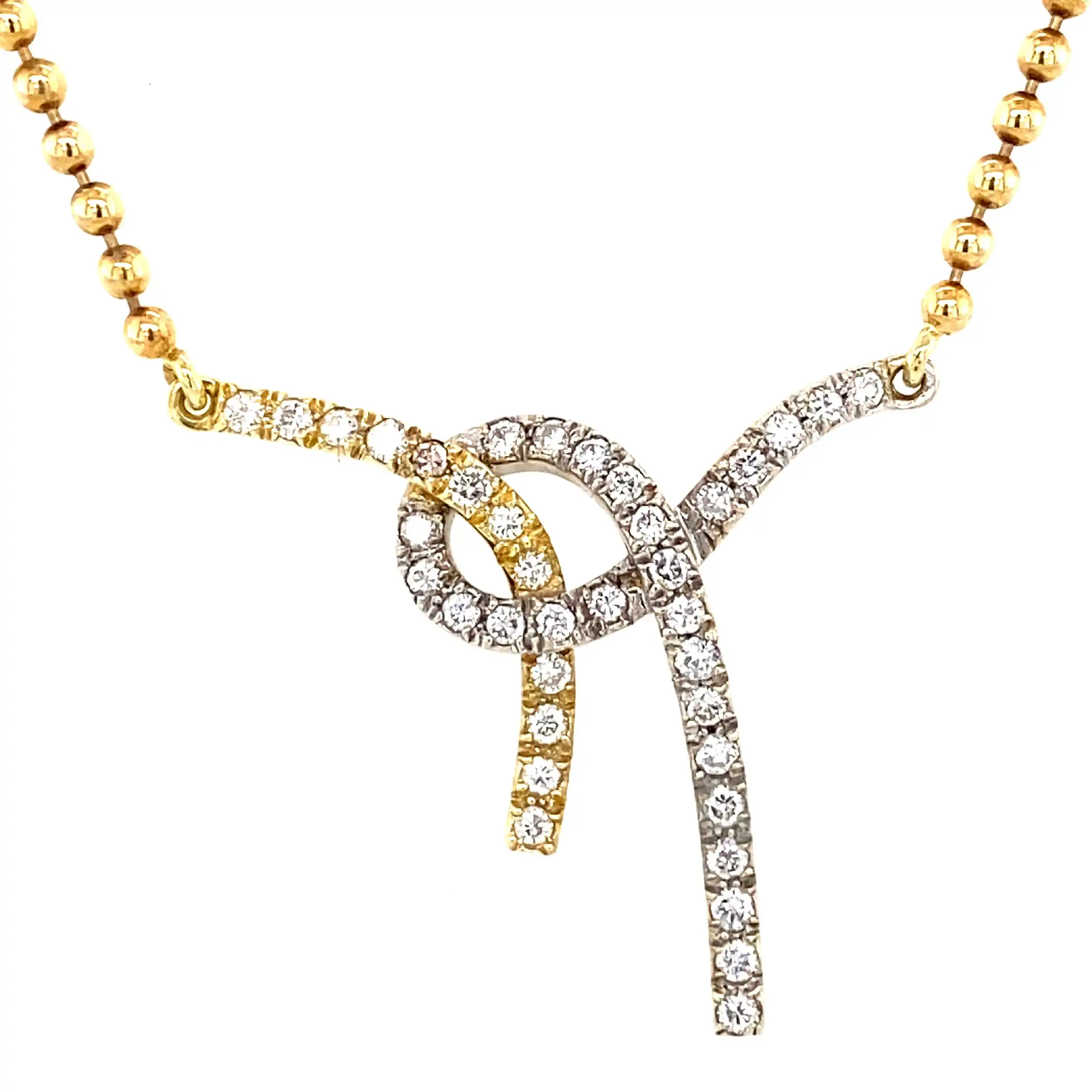 Collier Bicolor mit Brillanten Collier Bicolor mit Brillanten