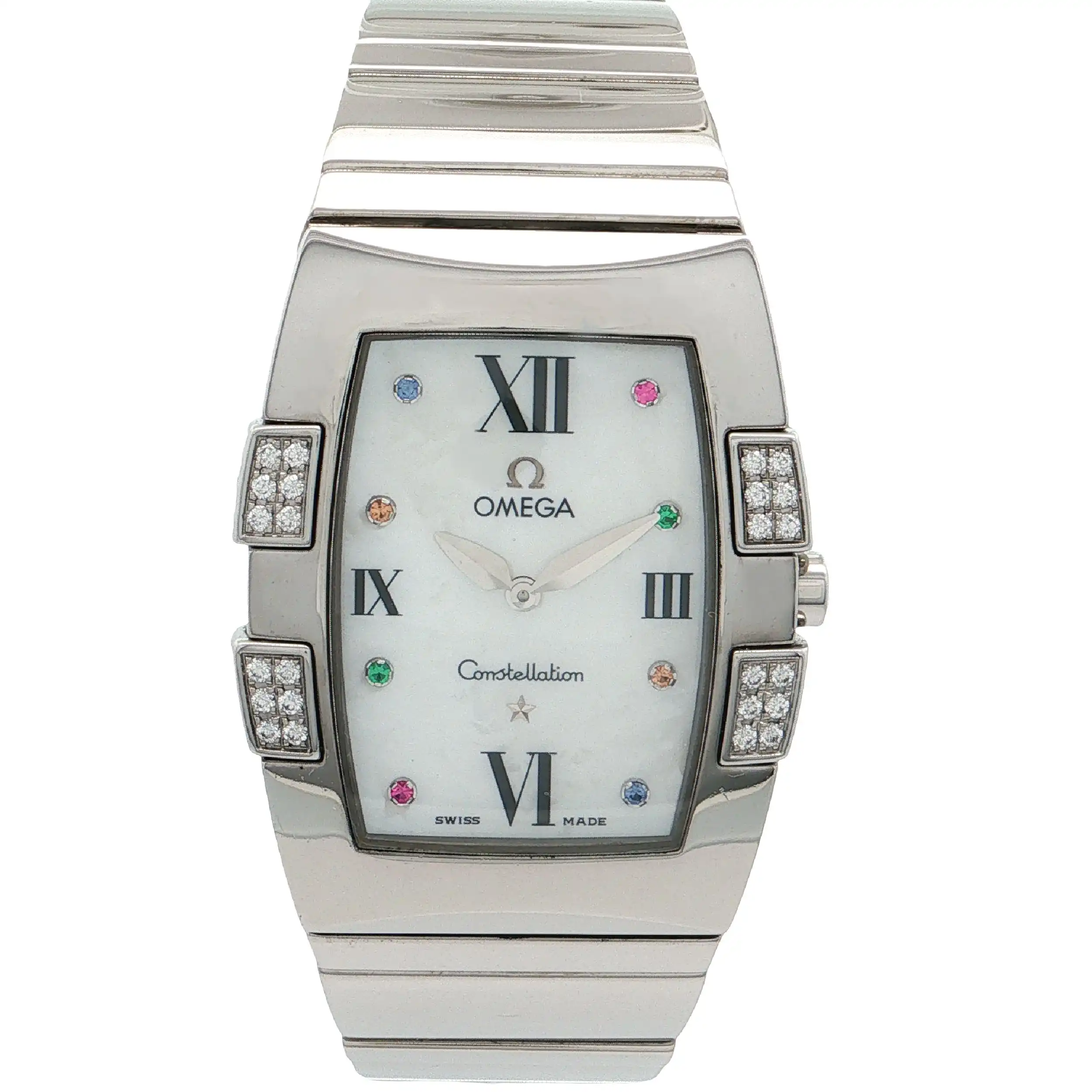 Damenuhr Omega Constellation 1586.79.00 mit Box und Papiere