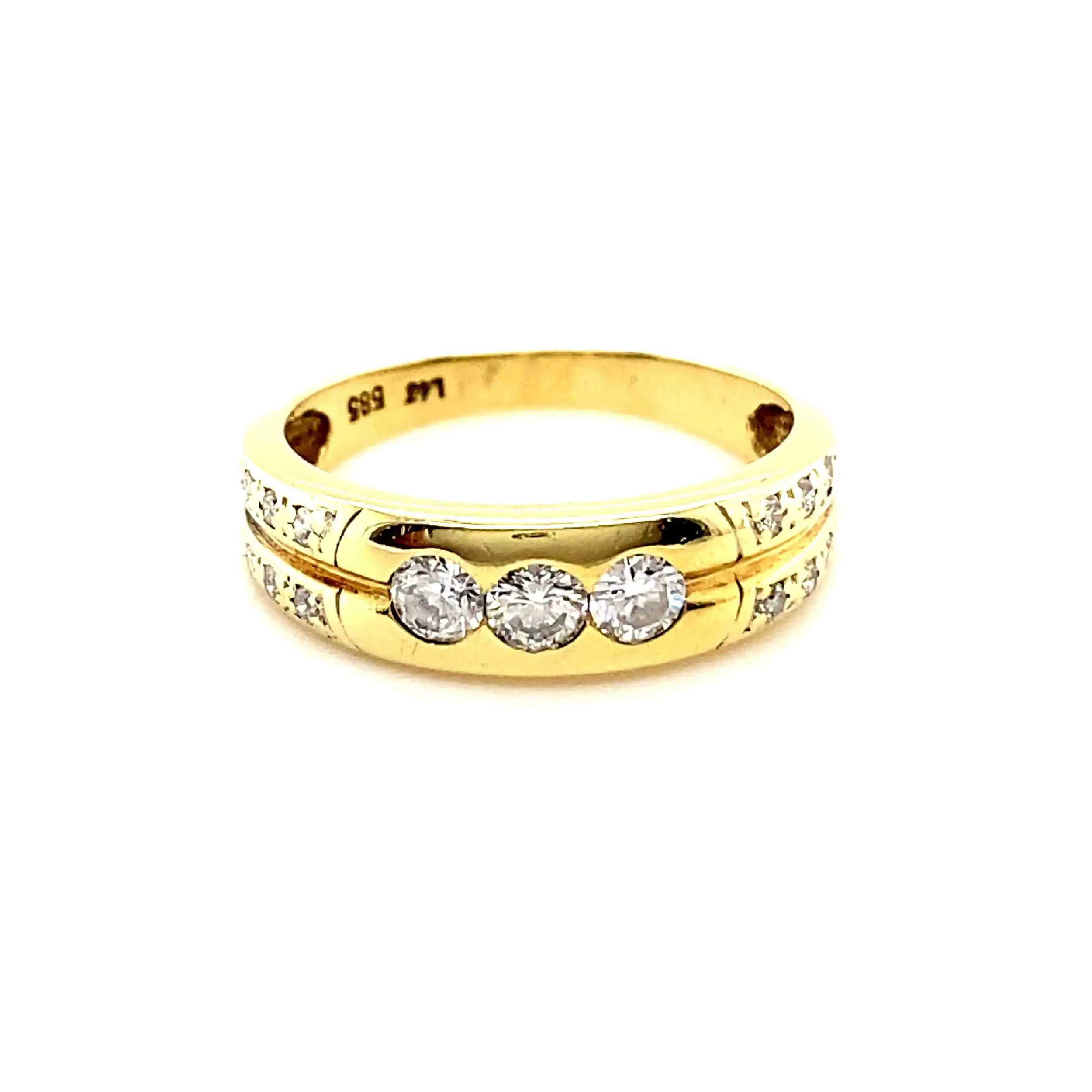 Ring Gelbgold mit Brillanten Ring Gelbgold mit Brillanten