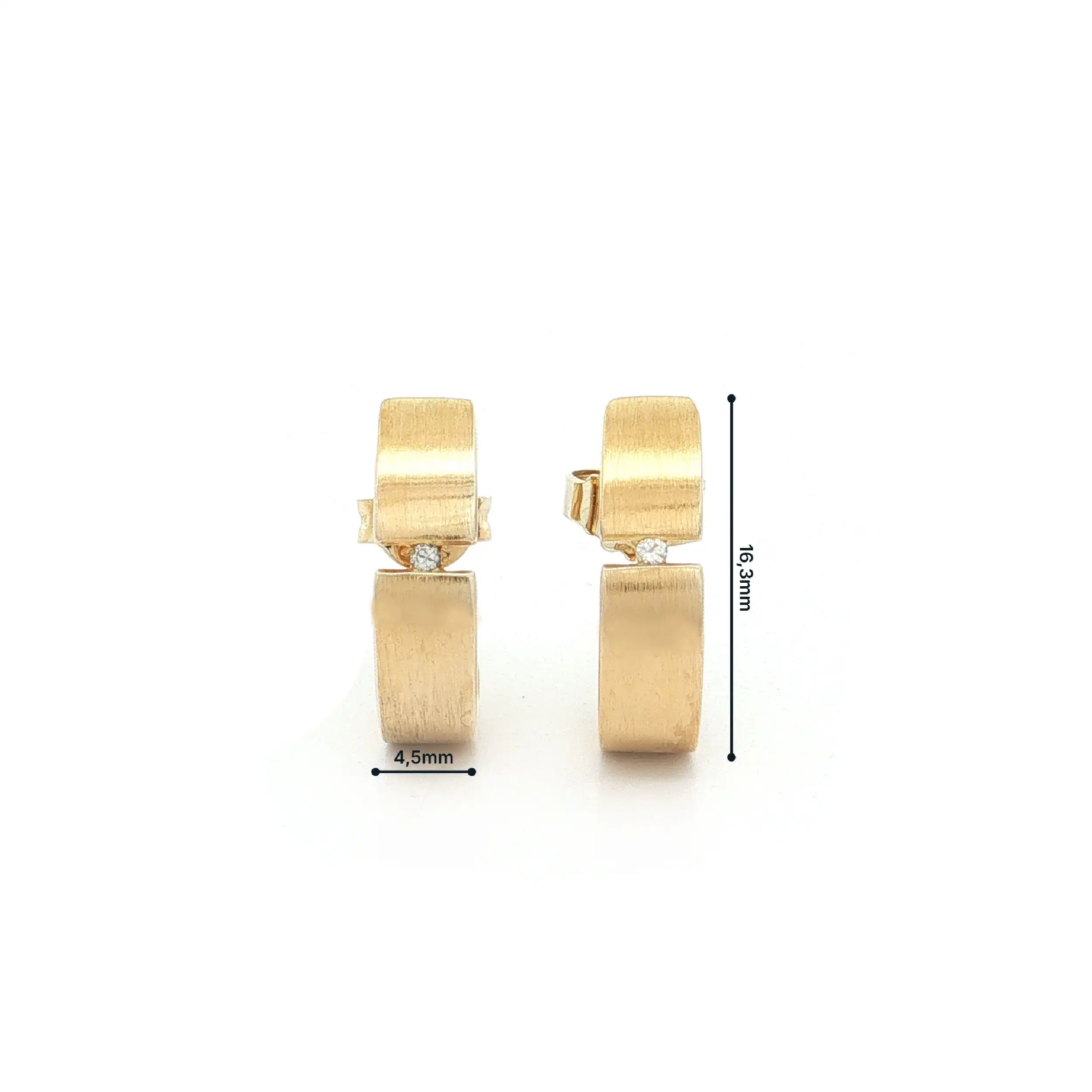 Ohrstecker Gelbgold mit Brillant
