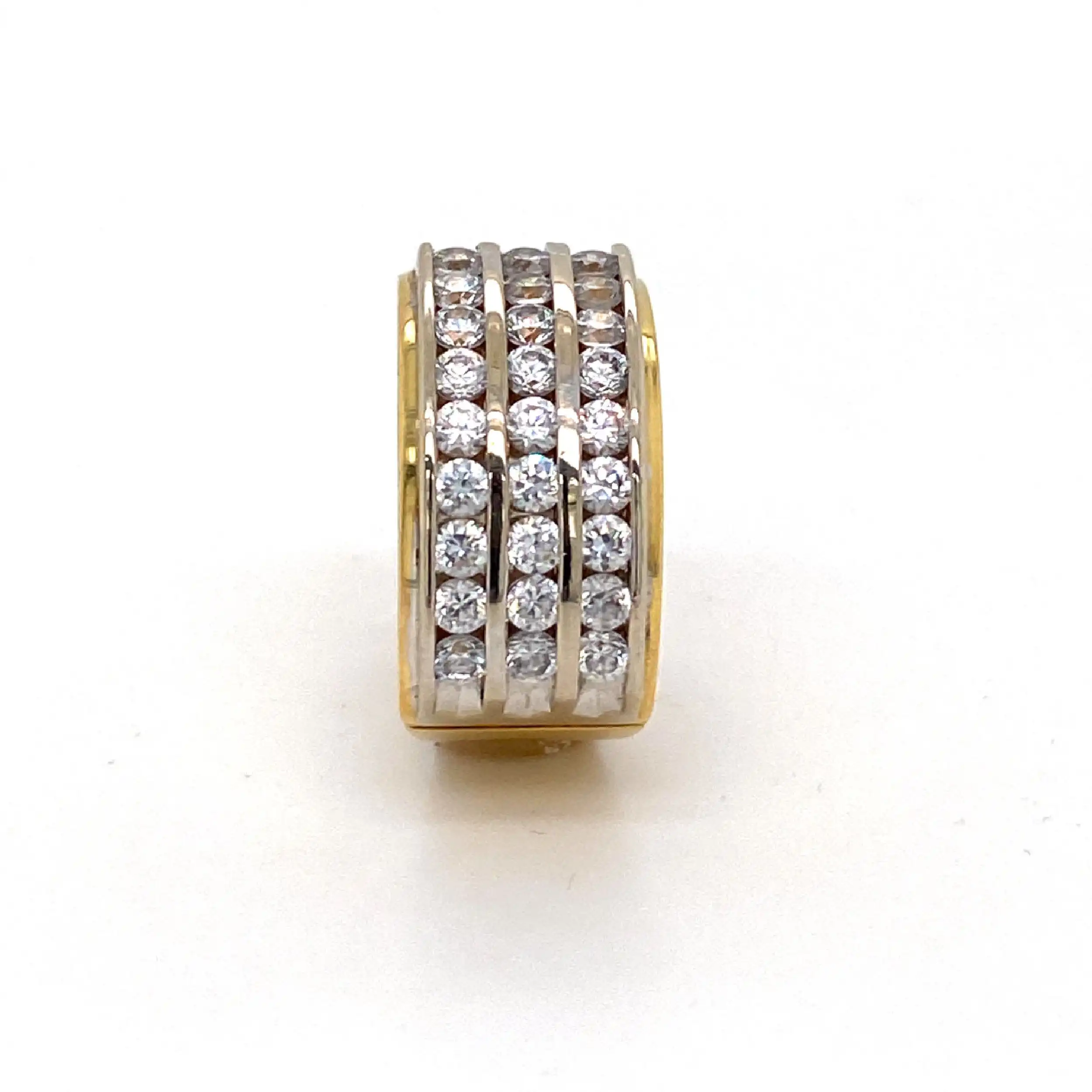 Ring Bicolor mit Zirkonia Ring Bicolor mit Zirkonia