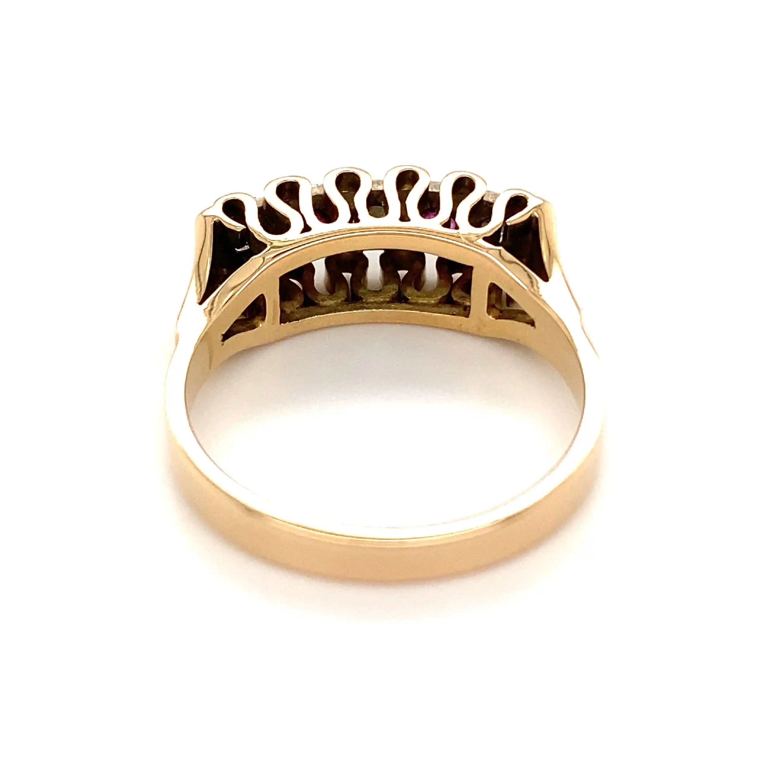 Ring Bicolor mit Rubinen & Brillanten Ring Bicolor mit Rubinen & Brillanten