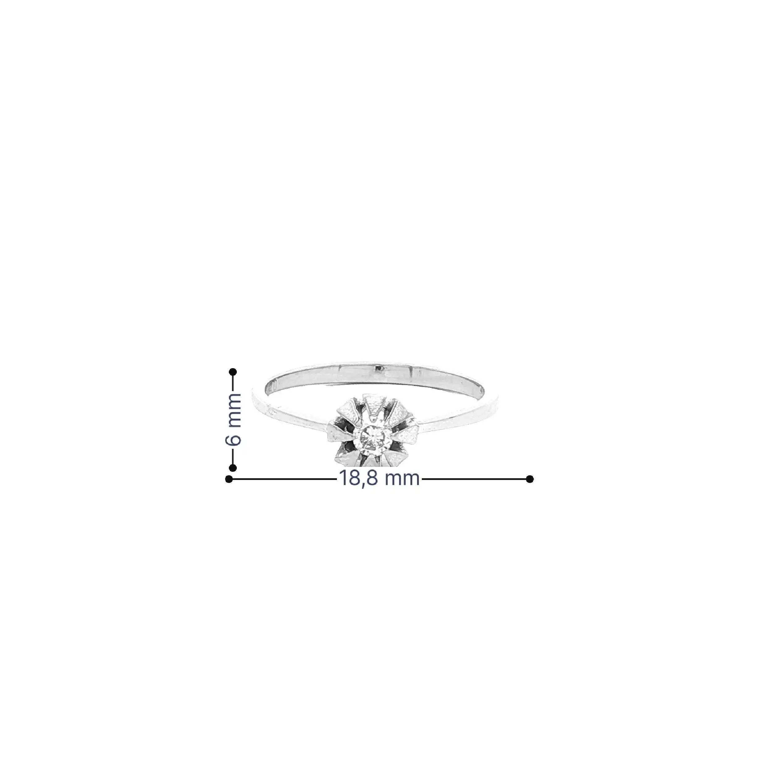 Ring Weißgold mit Brillant Solitär Ring Weißgold mit Brillant Solitär