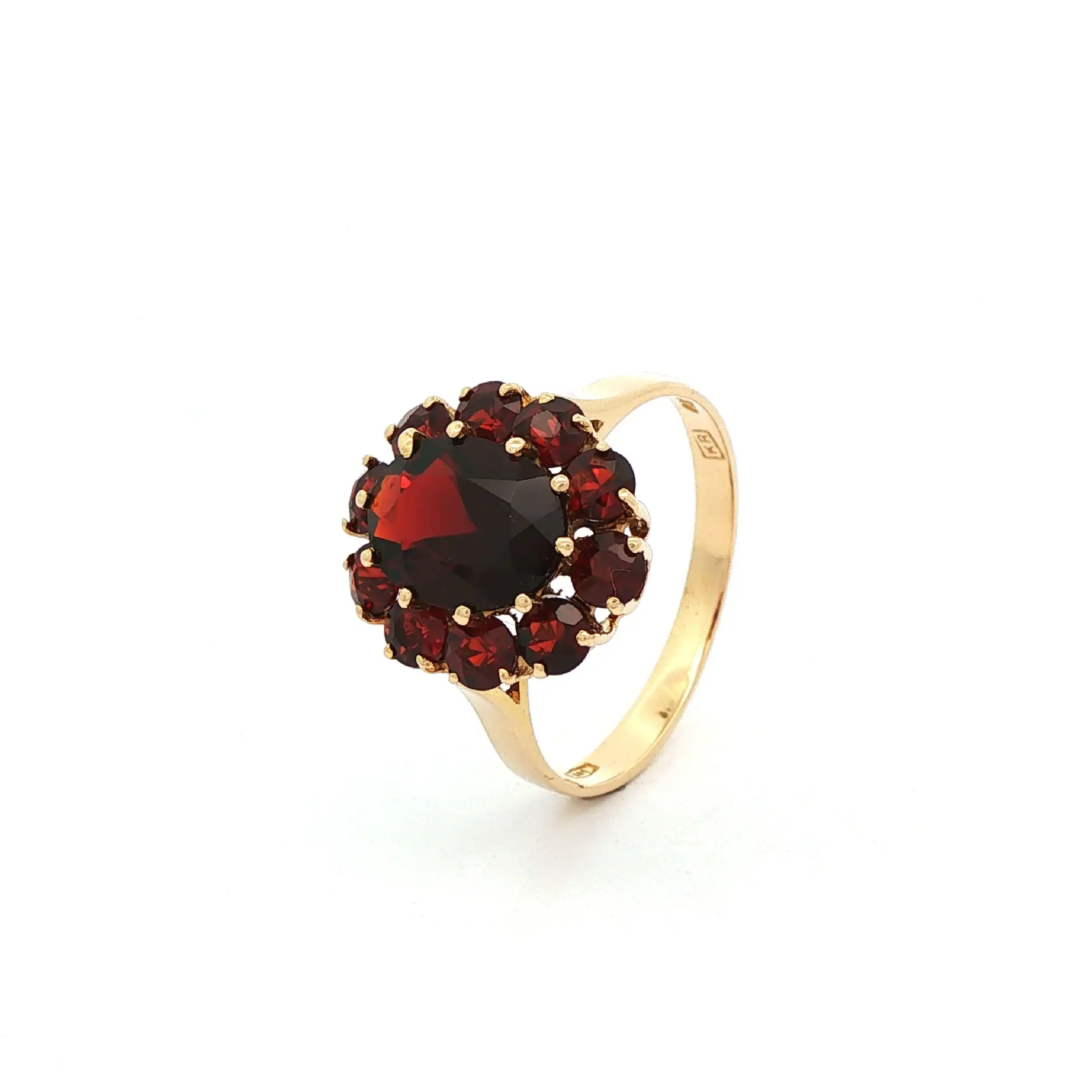 Ring Gelbgold mit Granat