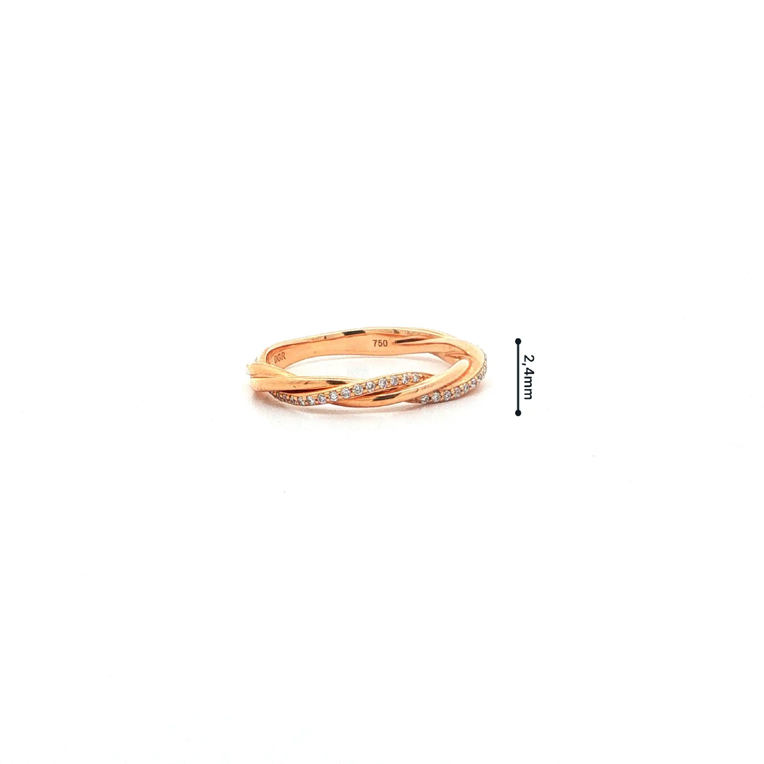 Ring Roségold mit Brillanten 0,07ct. TW/SI Ring Roségold mit Brillanten 0,07ct. TW/SI