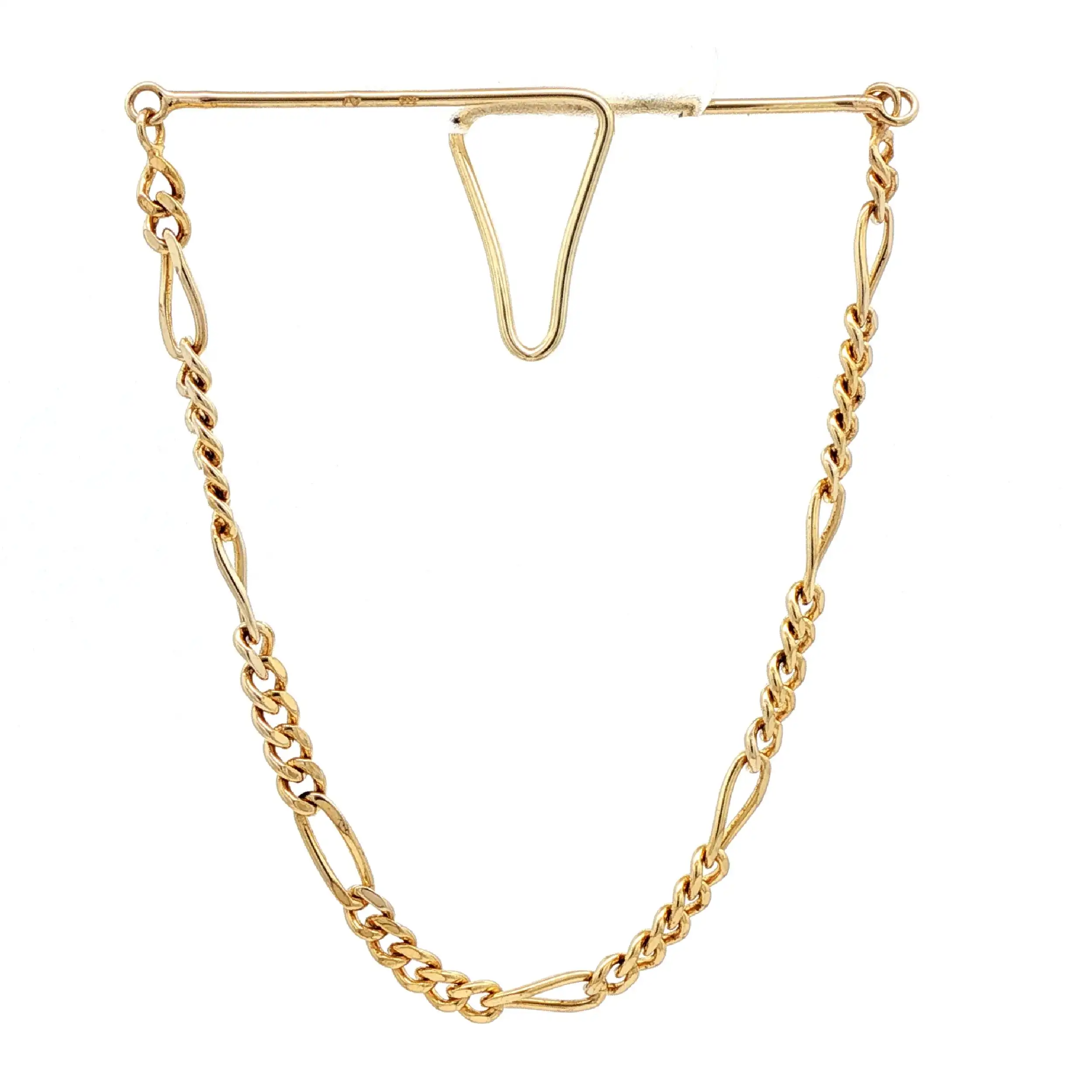 Krawattenklammer Gelbgold