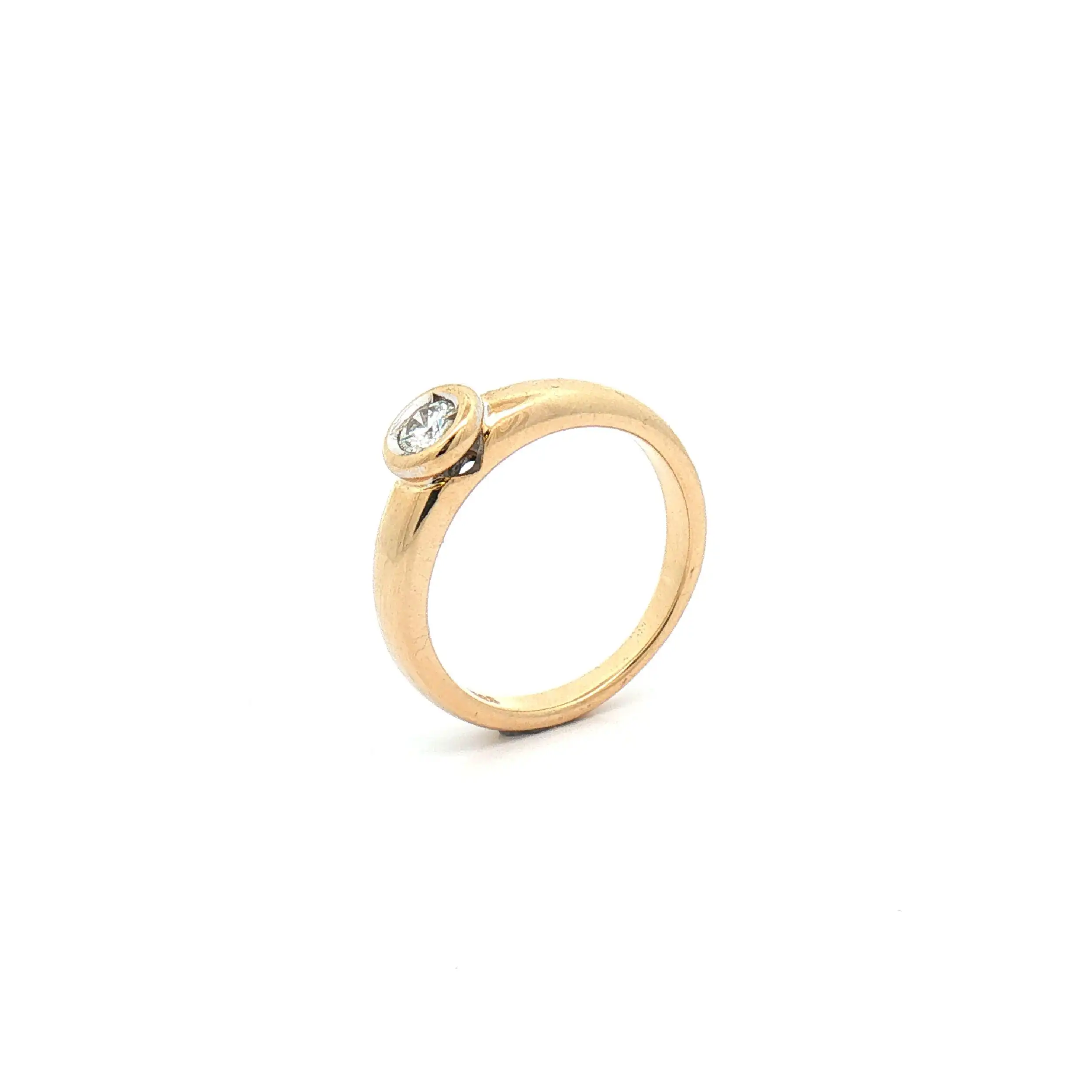 Ring Bicolor mit Brillant