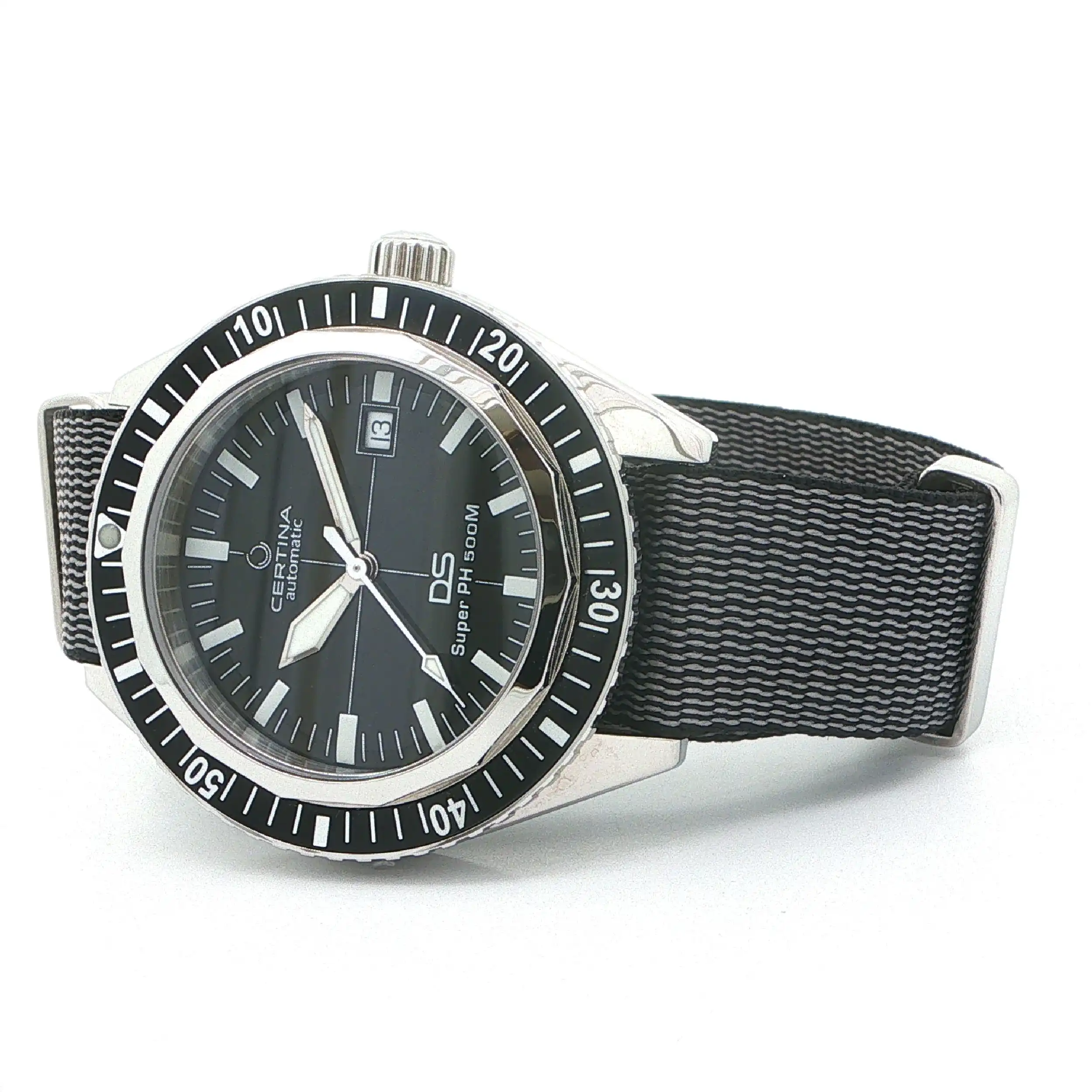 Herrenuhr Certina DS Super PH 500 mit Textilband Herrenuhr Certina DS Super PH 500 mit Textilband