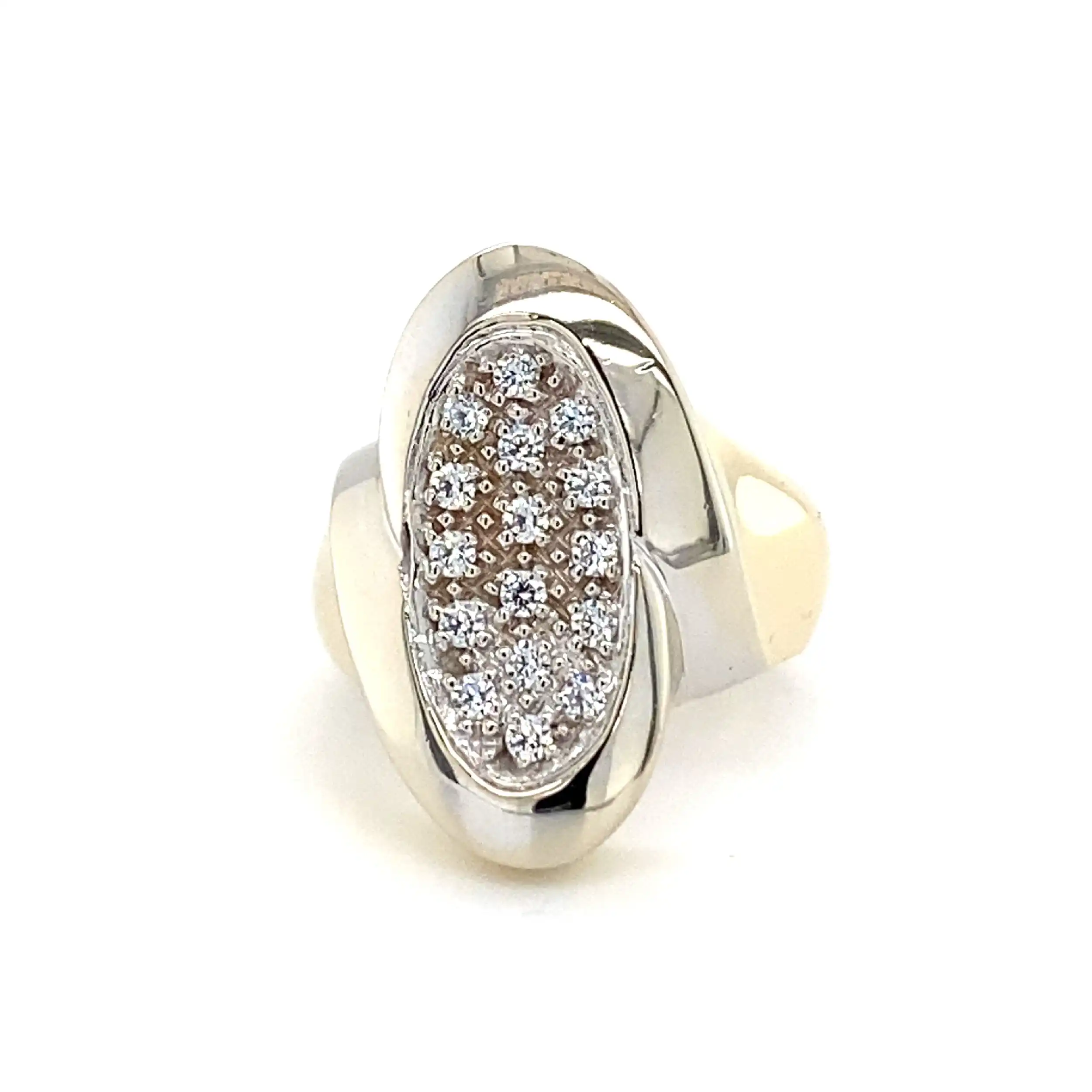 Ring Bicolor mit Zirkonia