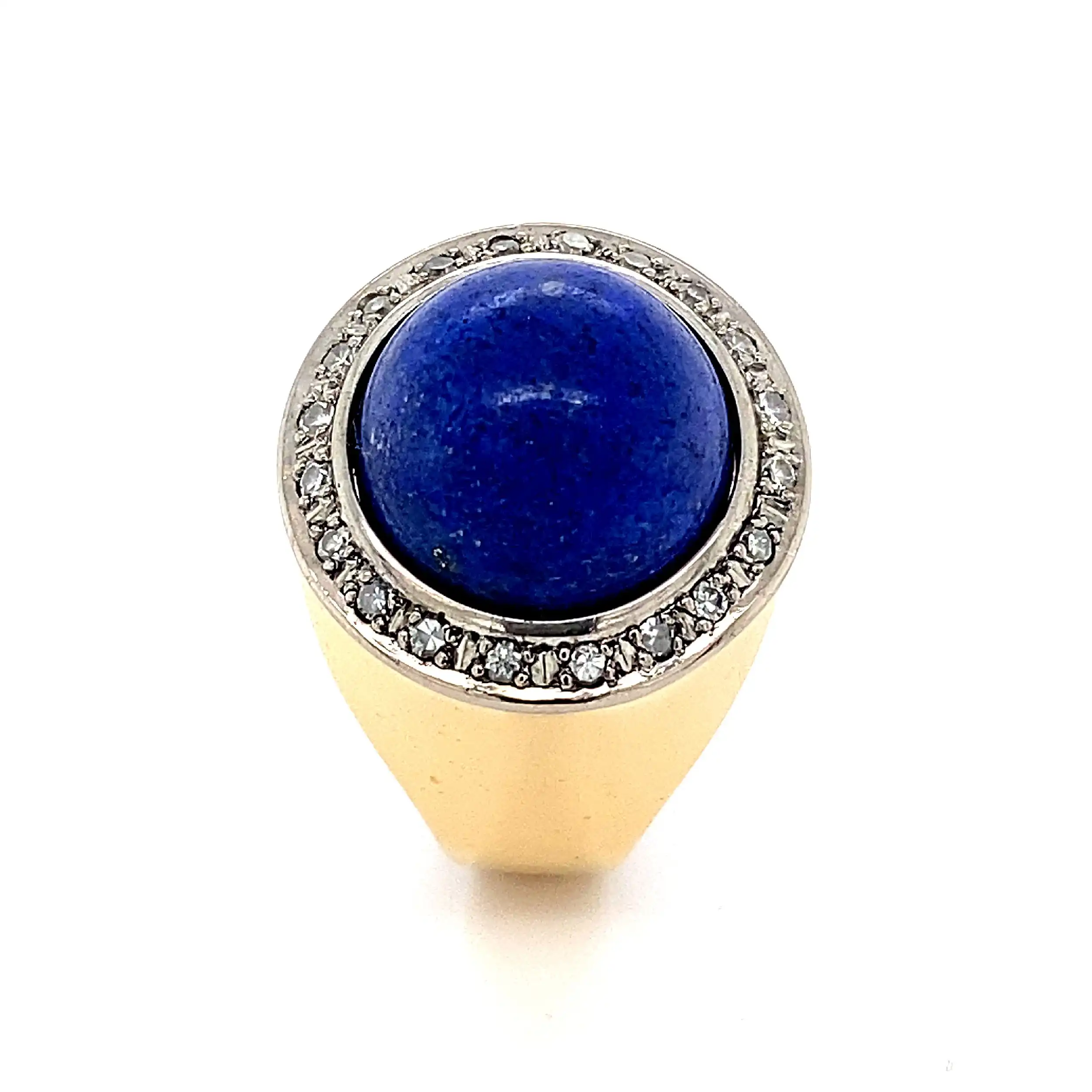 Ring Bicolor mit Lapislazuli und Diamanten Ring Bicolor mit Lapislazuli und Diamanten