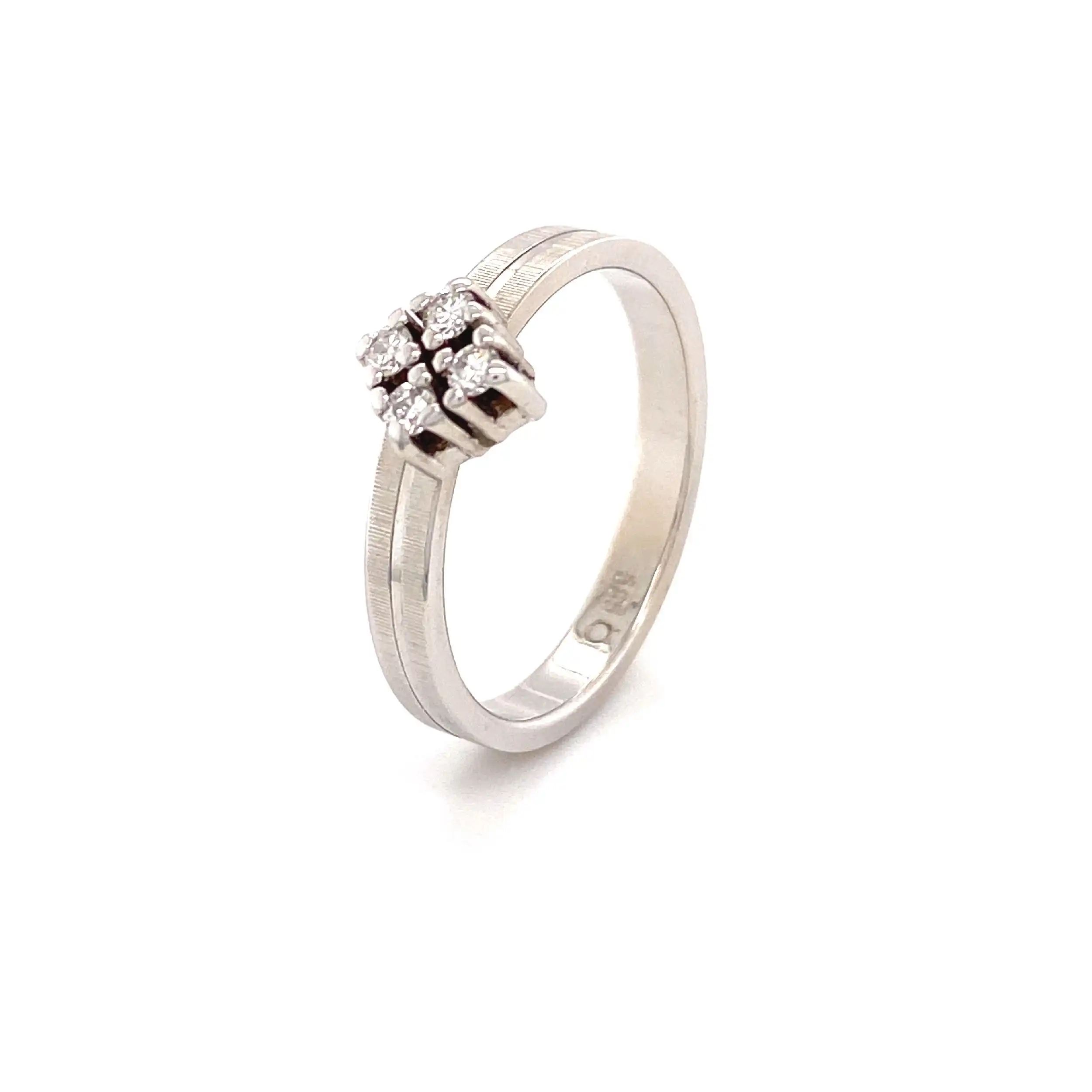Ring Weißgold mit Brillanten Ring Weißgold mit Brillanten