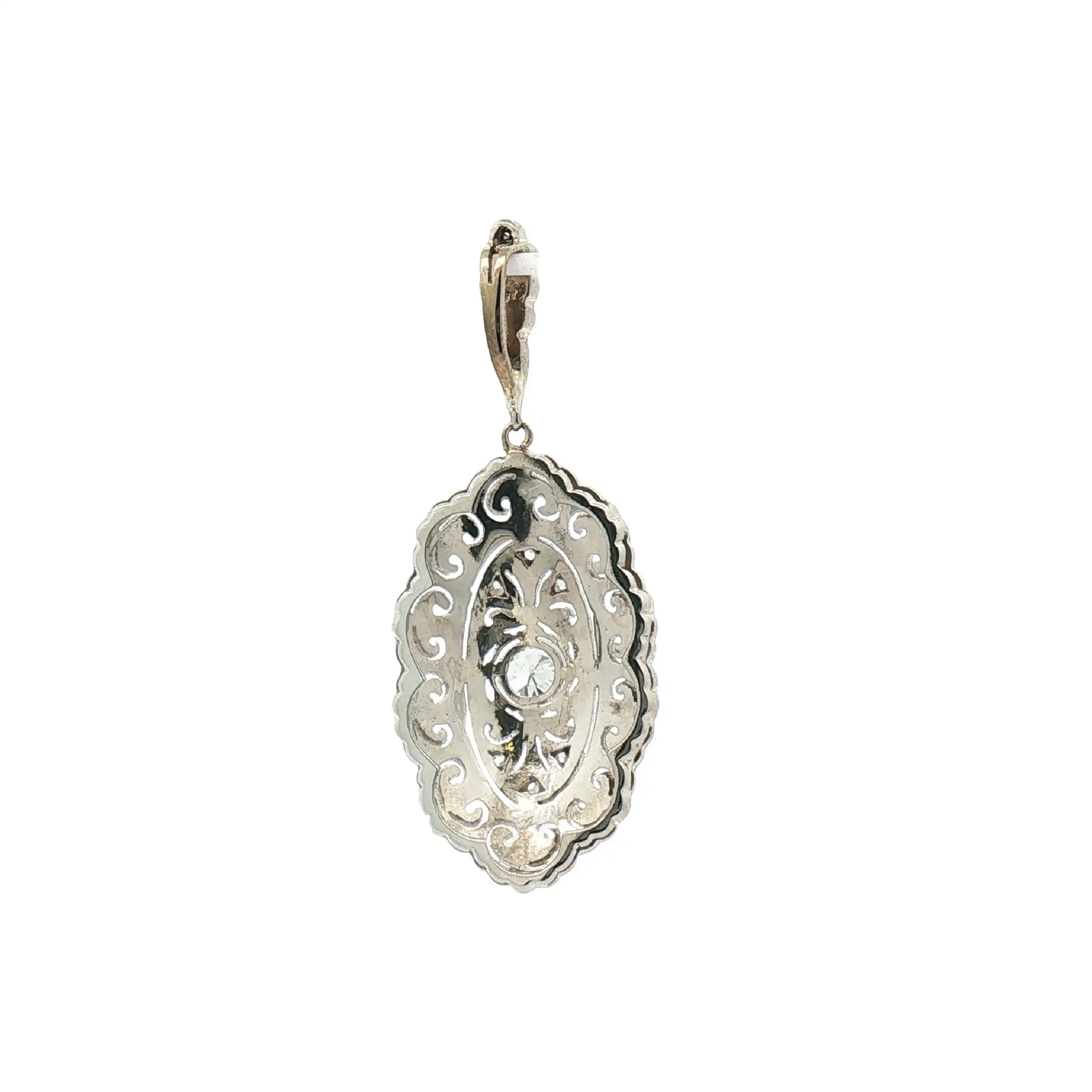 Anhänger Weißgold mit Brillanten und Diamanten