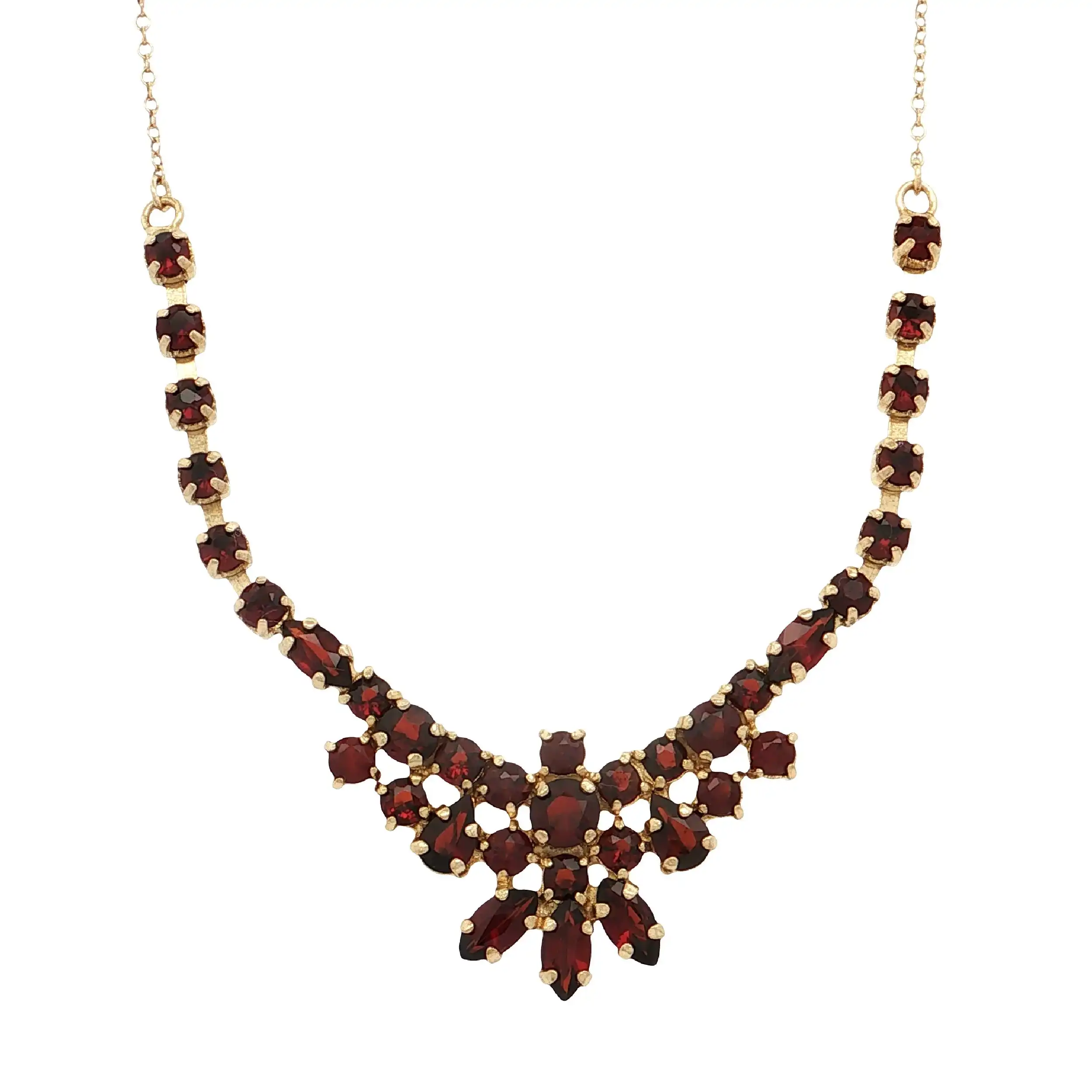 Coller Gelbgold mit Granat