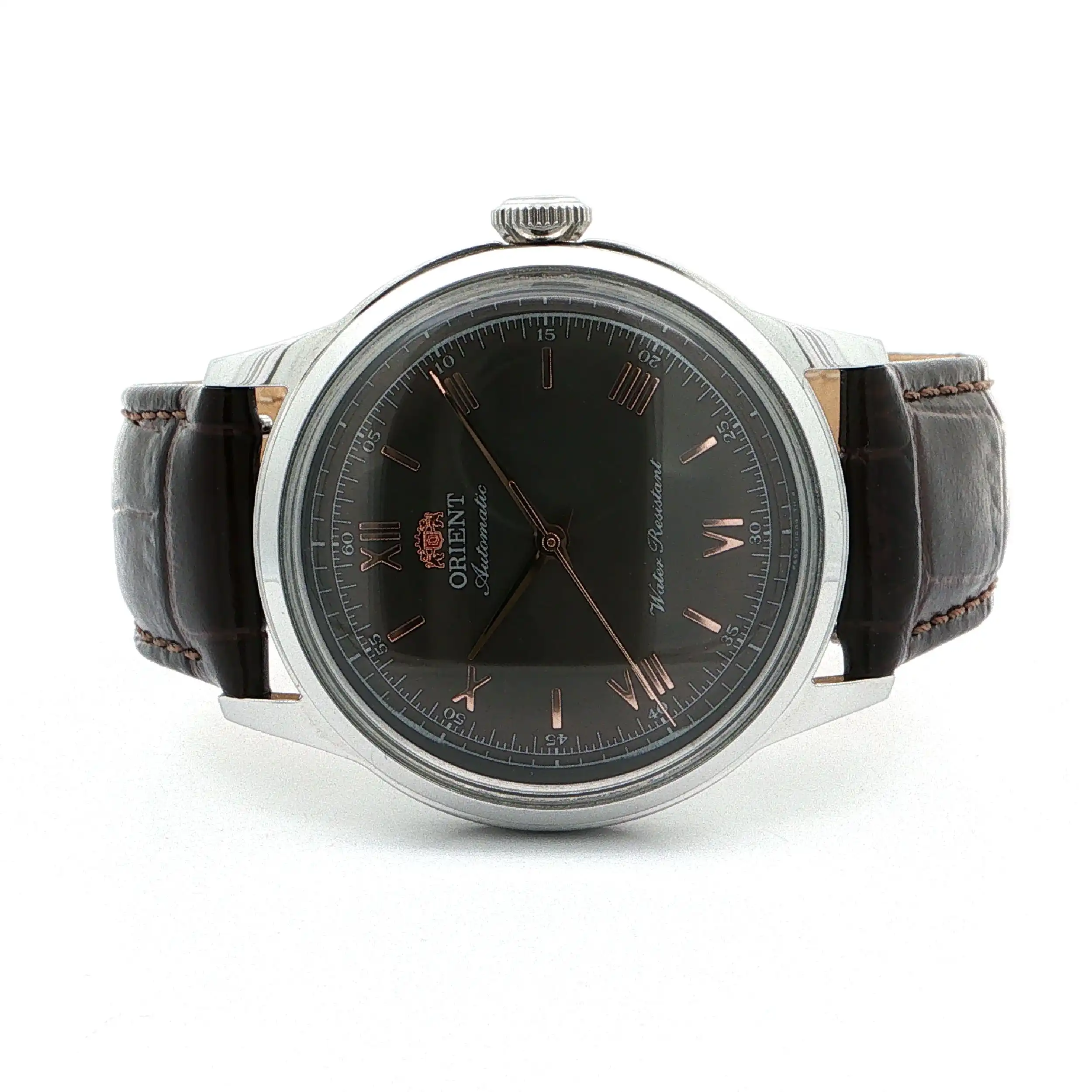 Herrenuhr ORIENT Bambino 38 Automatik mit Lederband