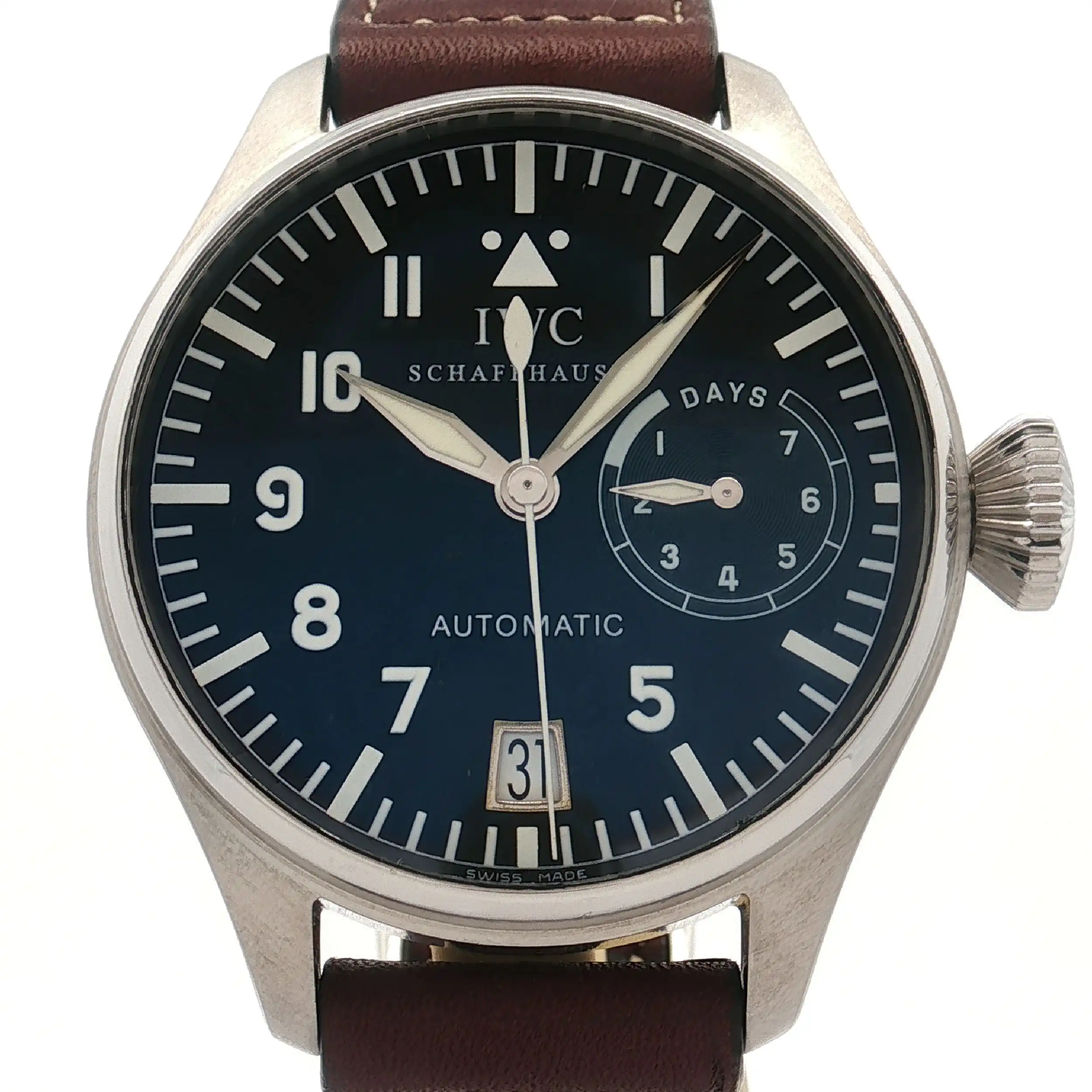 Herrenuhr IWC große Fliegeruhr big Pilot 7 days automatic Herrenuhr IWC große Fliegeruhr big Pilot 7 days automatic