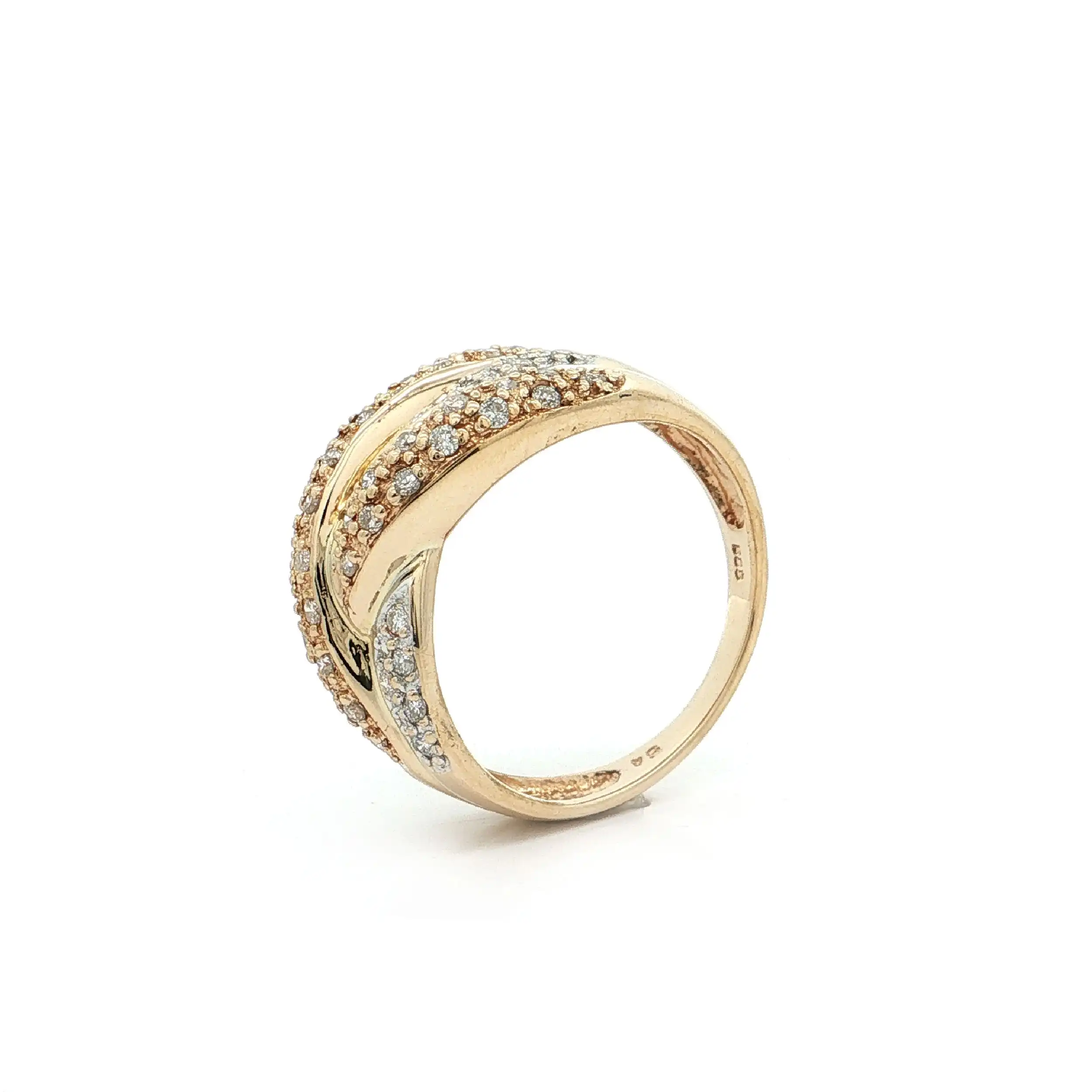 Ring Bicolor mit Brillanten