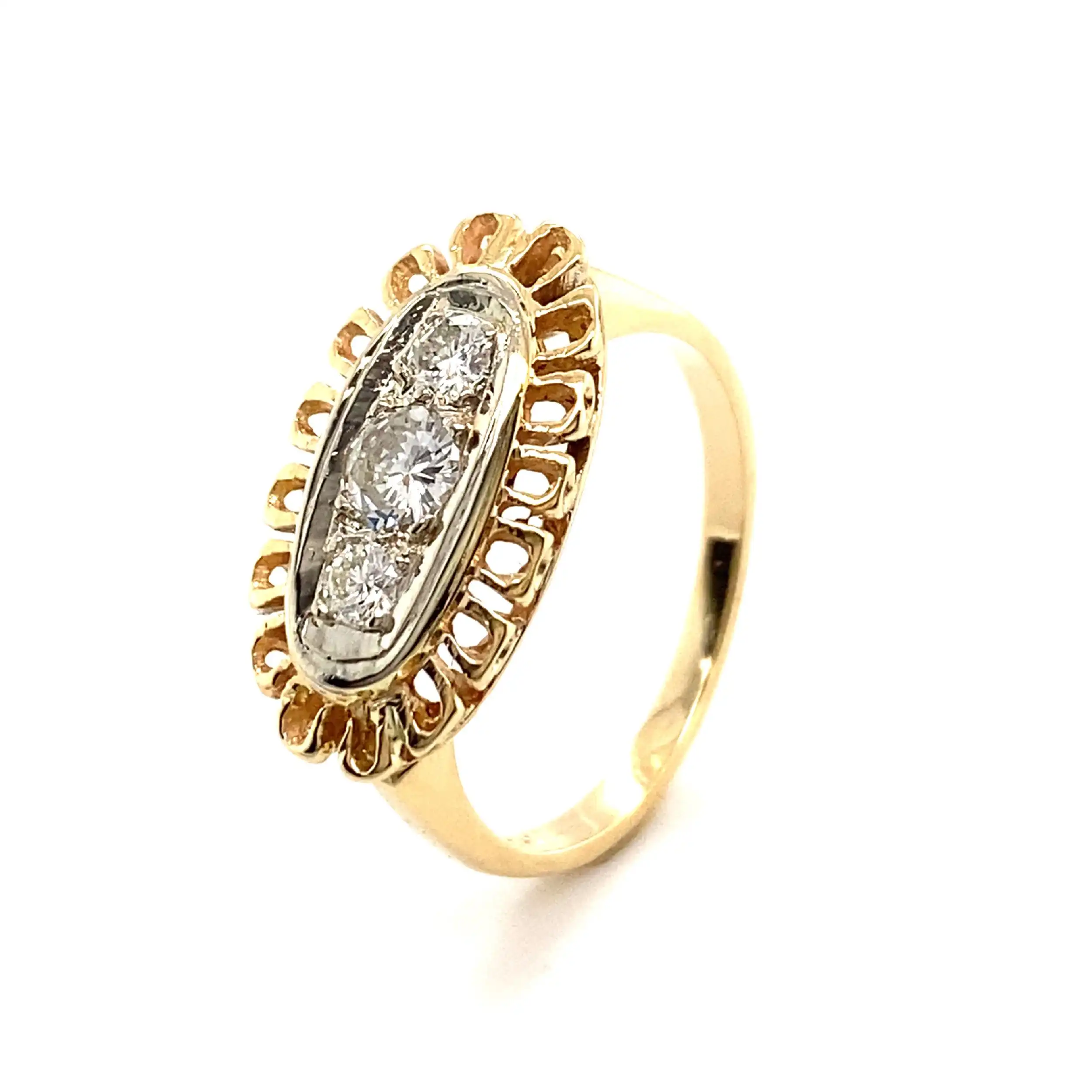 Ring Bicolor mit Brillanten Ring Bicolor mit Brillanten