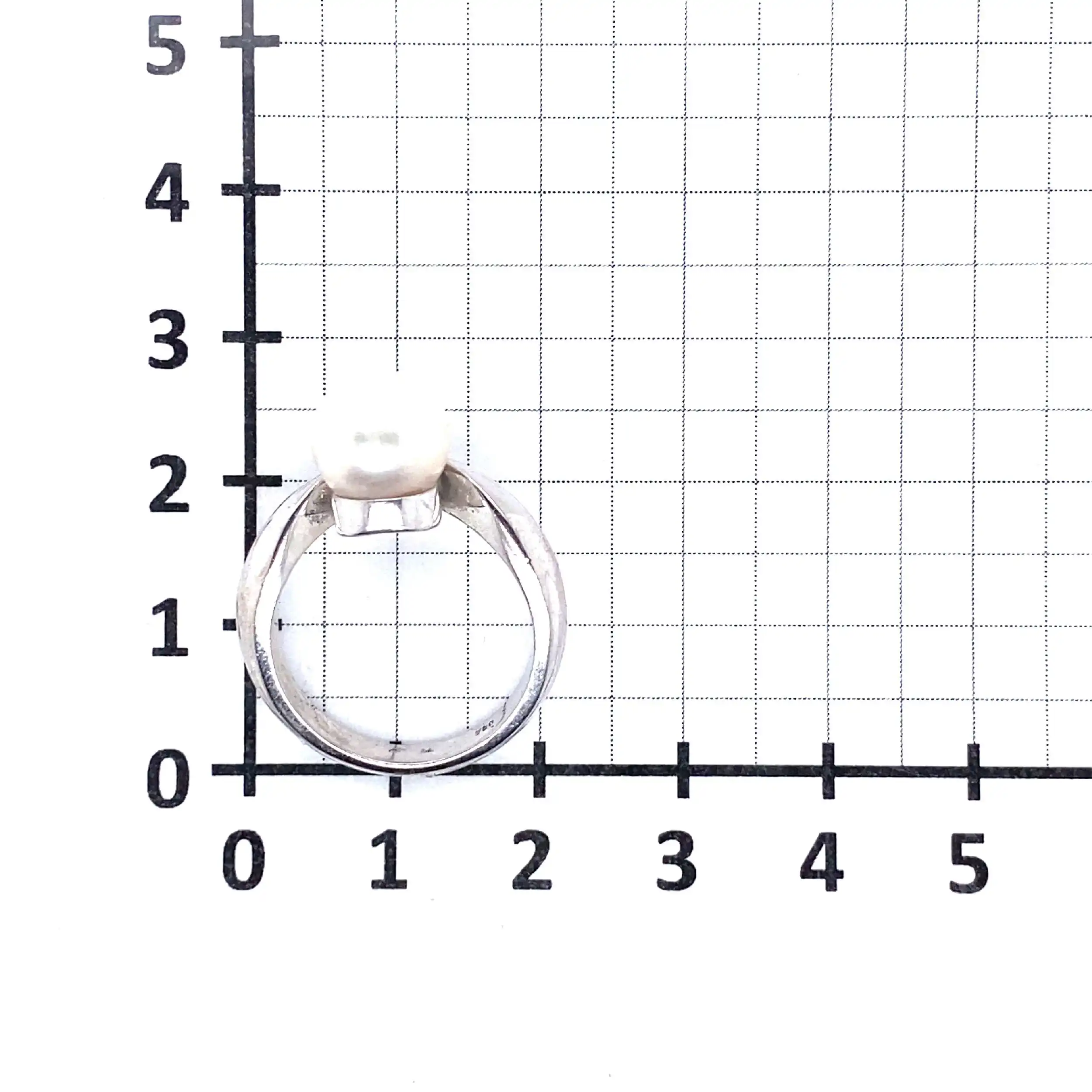 Ring Weißgold mit Perle und Brillanten
